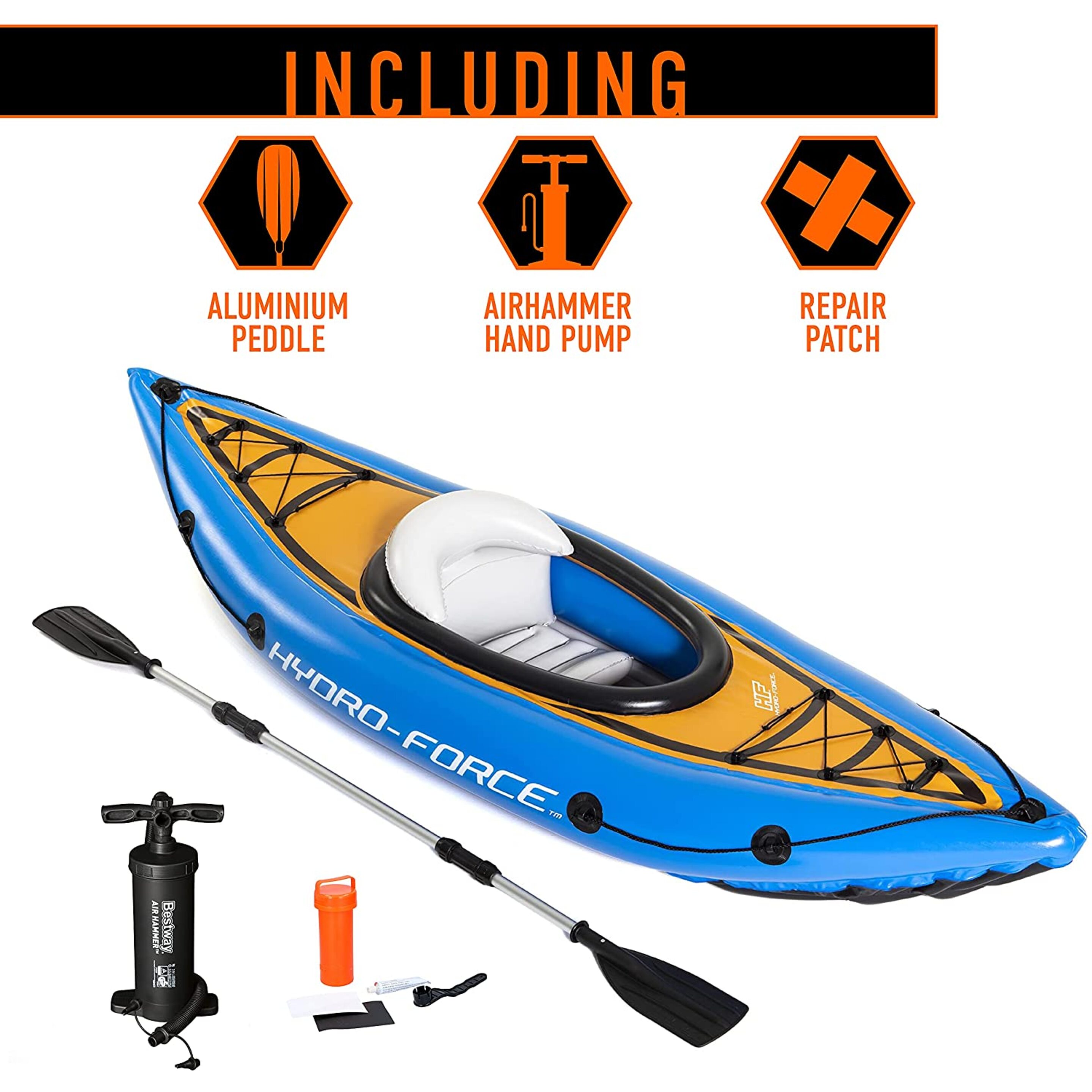 Bestway Kayak Hinchable Hydro Force Cove Champion  - Azul - Kayak individual  MKP
