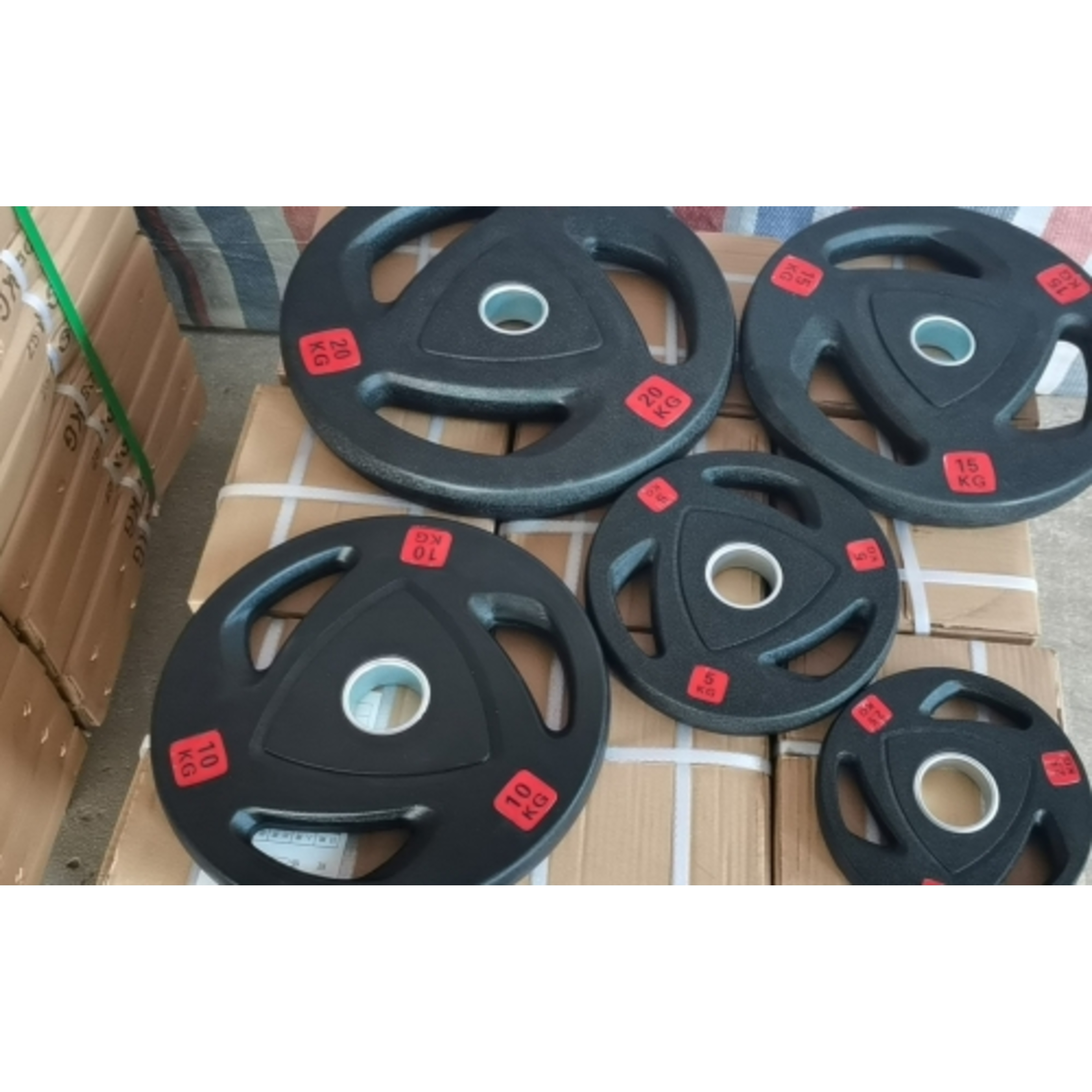 Discos Revestidos De Borracha De 20 Kg. Para Bar 50 Mm. (1ud)