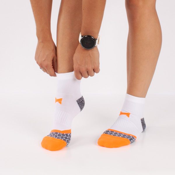 Paquete 3 Pares Calcetines Xtreme Sockswear Técnicos De Running - Blanco - Reflector Por Detrás  MKP