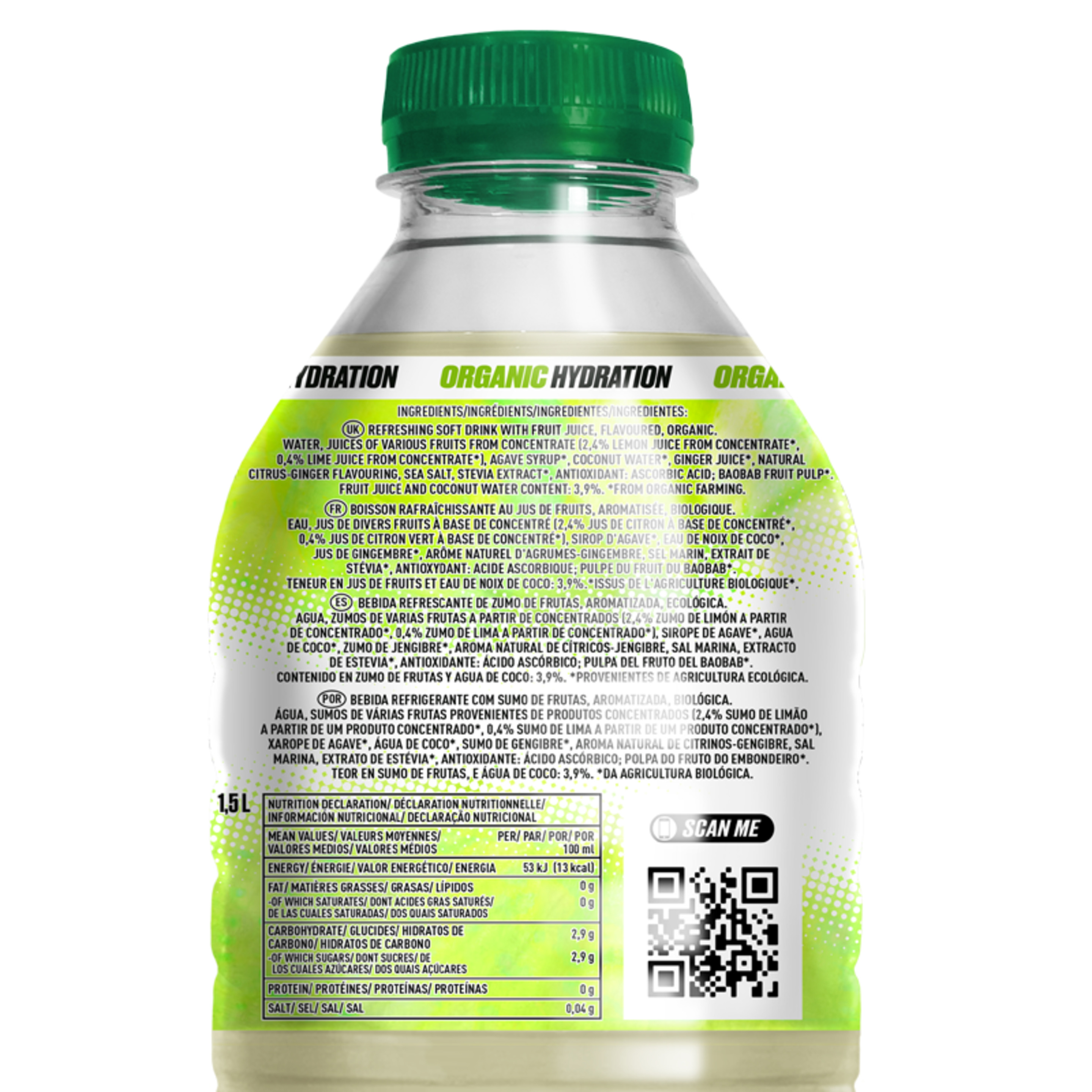 Pack 4 Botellas De 1,5 Litros De Lima Y Limón - Refrescante Carga De Electrolitos  MKP