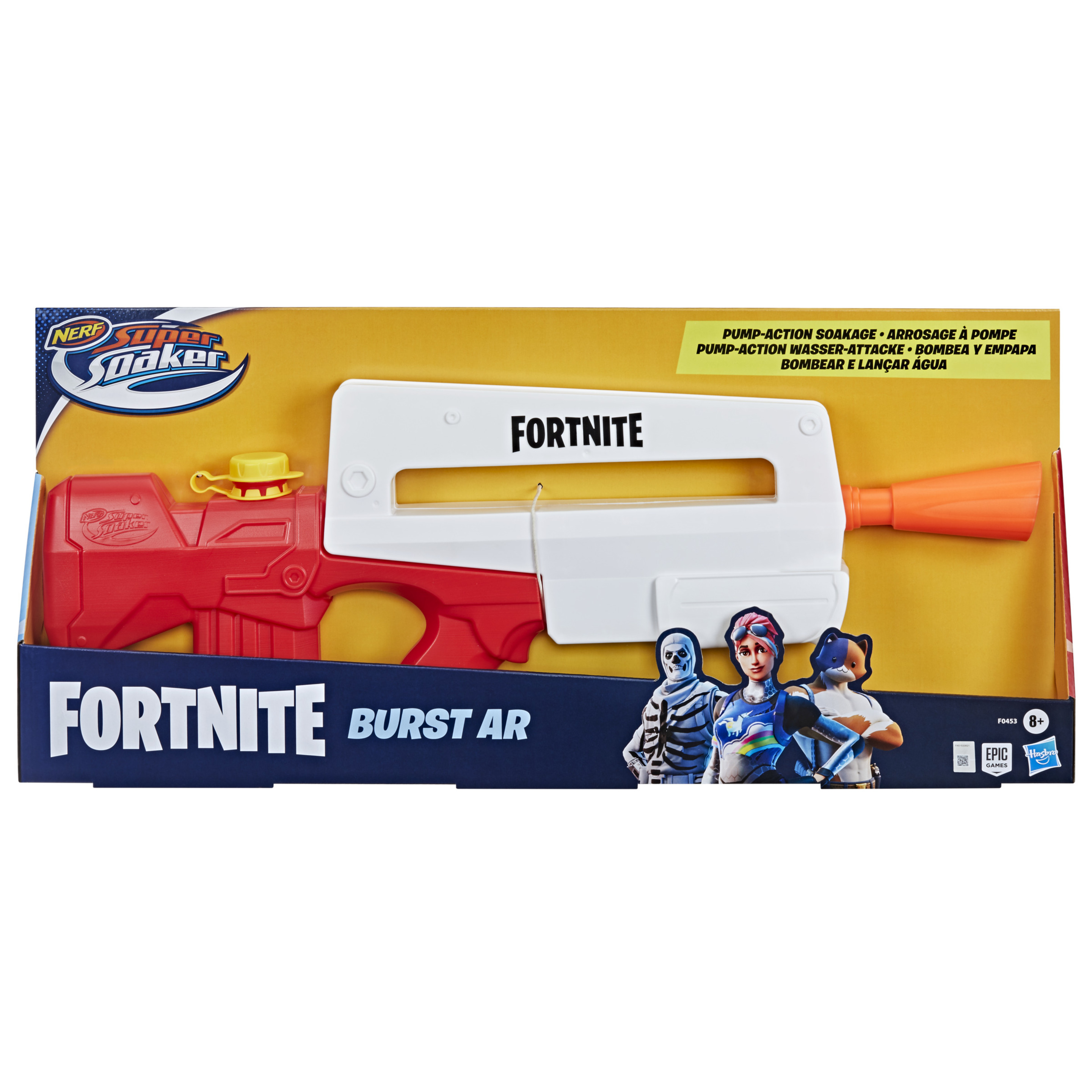 Pistola De Agua Supersoaker Fortnite Burst Ar 8 Años+