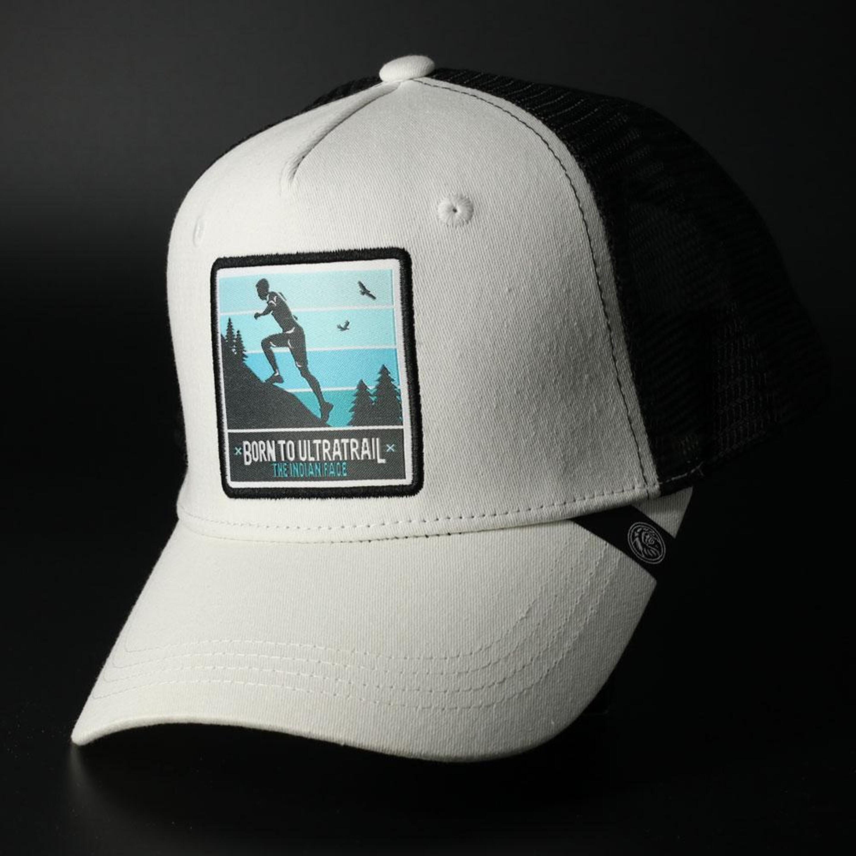 Gorra Trucker Born To Ultratrail Blanca The Indian Face Para Hombre Y Mujer