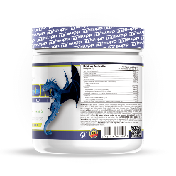 Kongestion Preworkout - 320g De Mm Supplements Sabor Blue Dragon