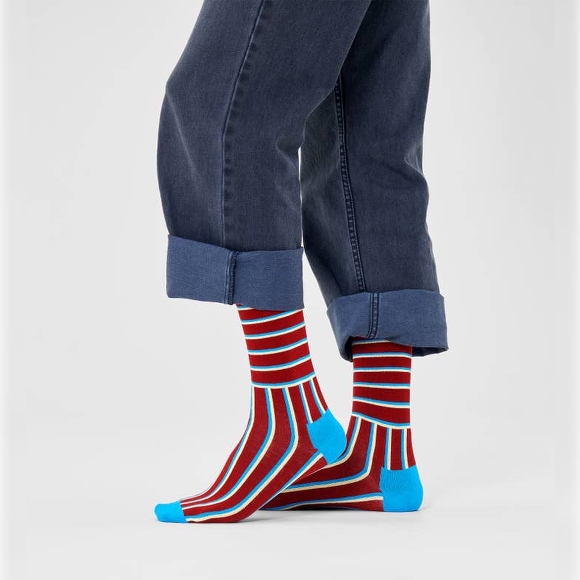 Par De Calcetines Happy Socks Blocked Stripe  MKP