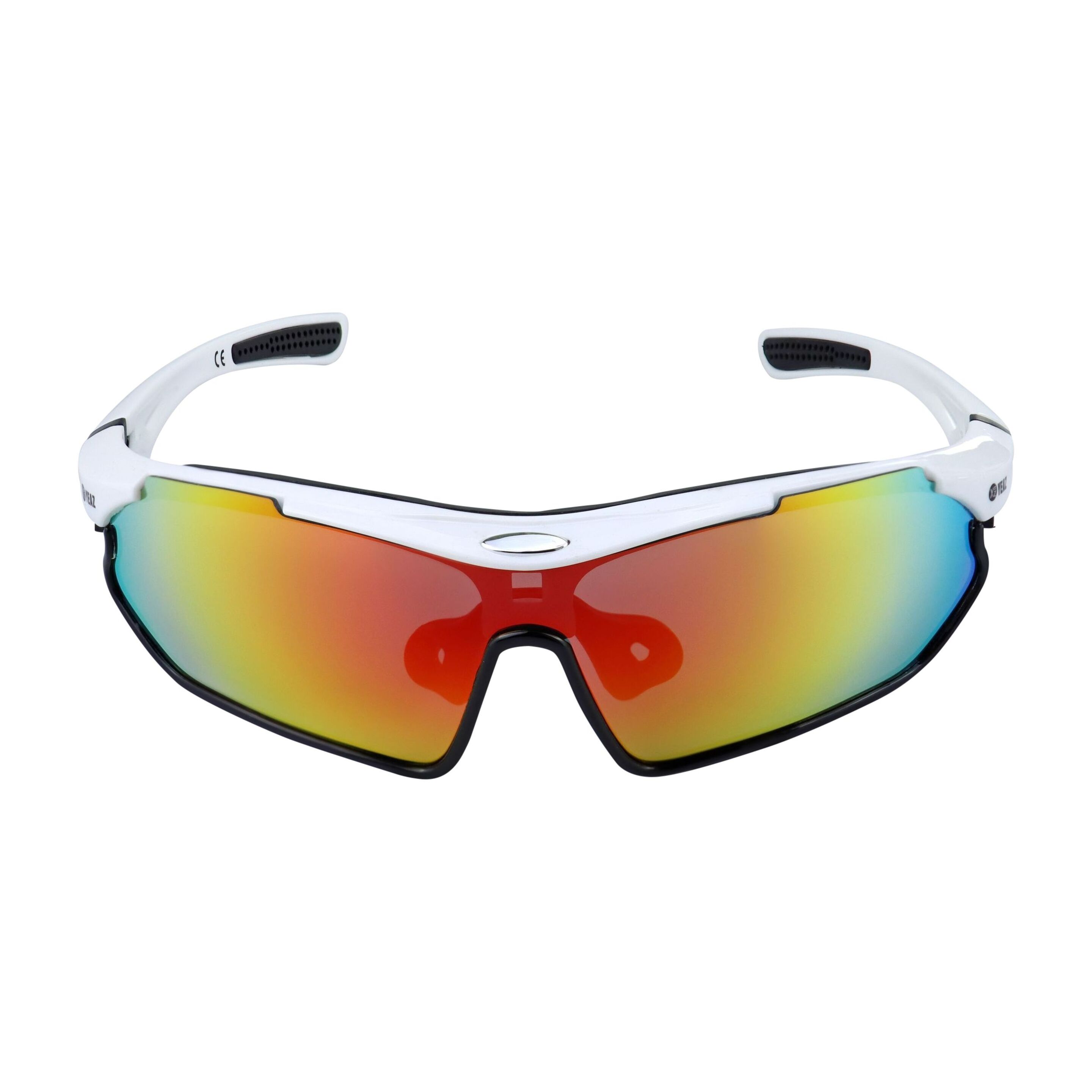 óculos De Sol Desportivos Brancos/pretos/vermelhos Yeaz Sunray