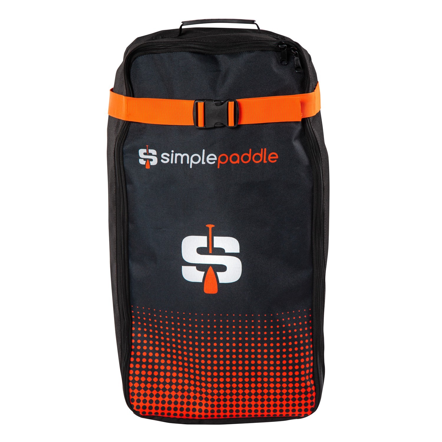 Mochila De Transporte Para Prancha De Stand Up Simple Paddle - negro-naranja - 