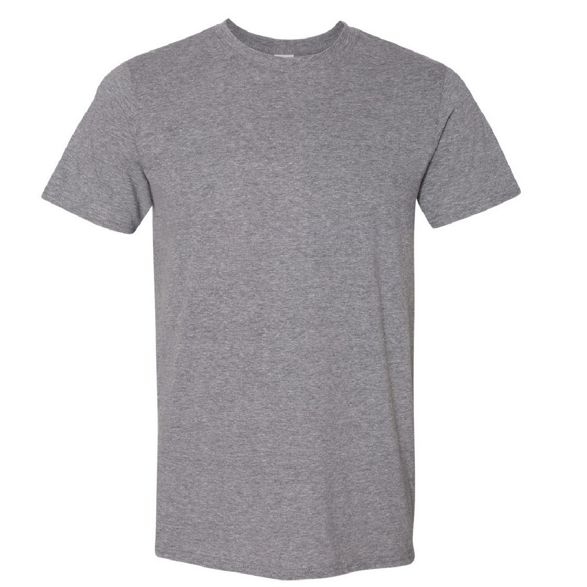 Camiseta De Manga Corta Suave Básica 100% Algodón Gordo Gildan - gris - 