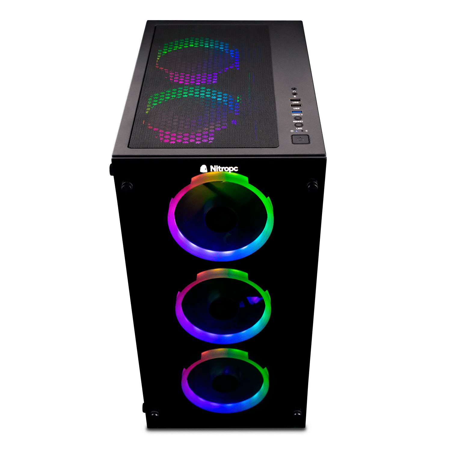 Pack Pc Gaming Nitropc Diamond Plus - Intel I7-11700, Rtx 3050 8g, 16g Ram, 1t M2, 1t Hdd - W11, Wi-fi