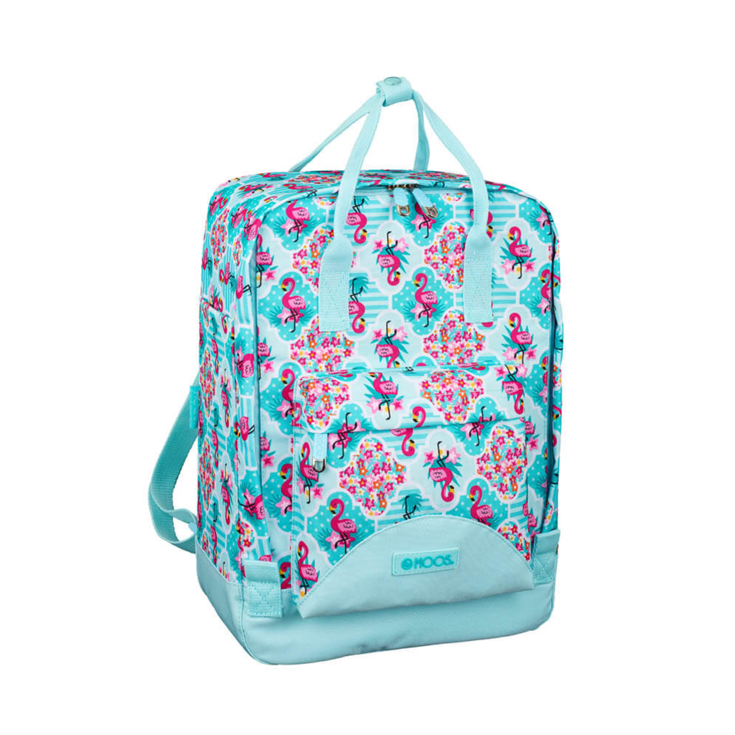 Mochila Con Asas Moos Flamingo Turquoise