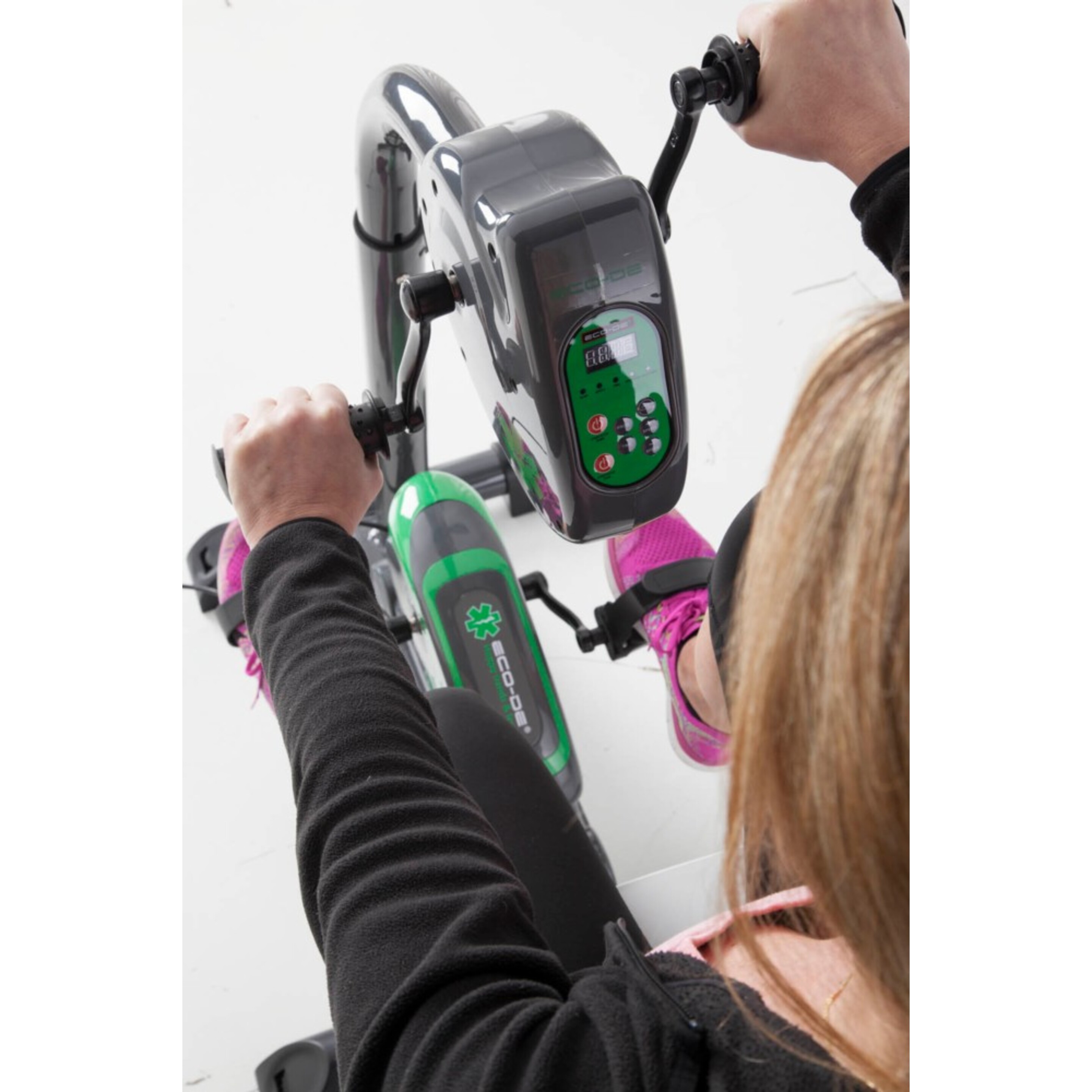Pedaleador Piernas Y Brazos Dual Training Eco-de - Gris/Verde - Bicicleta Estática Para  MKP