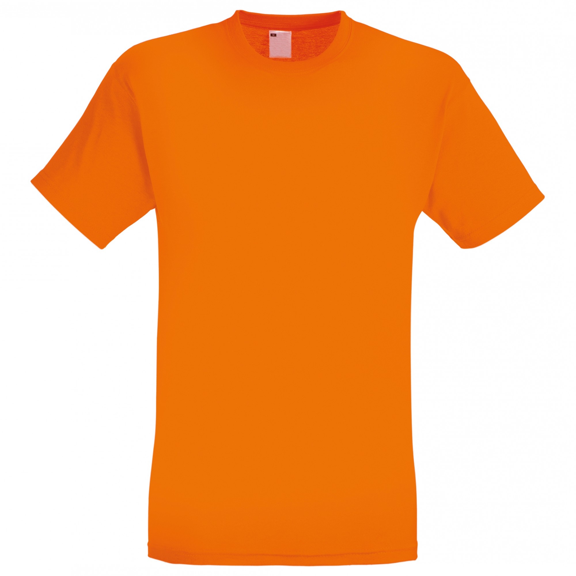 Camiseta Casual De Manga Corta Universal Textiles - naranja - 
