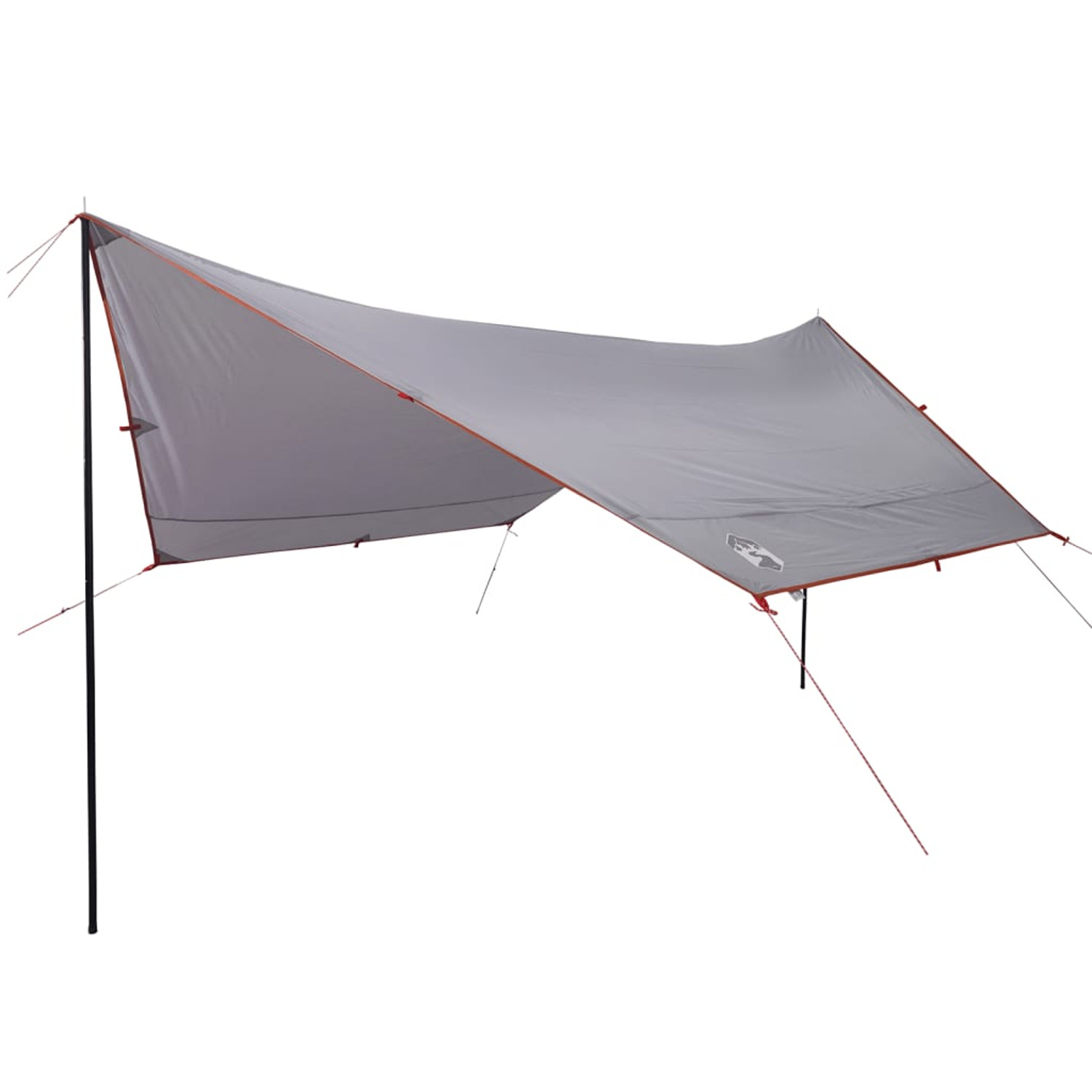 Lona De Camping Impermeable Vidaxl 430x380x210 Cm (43x12x12 Cm) - gris-naranja - 