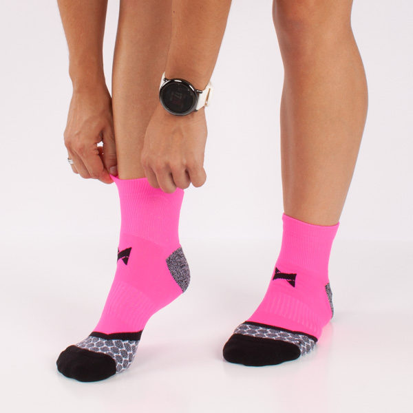 Paquete 3 Pares Calcetines Xtreme Sockswear Técnicos De Running - Rosa - Reflector Por Detrás  MKP