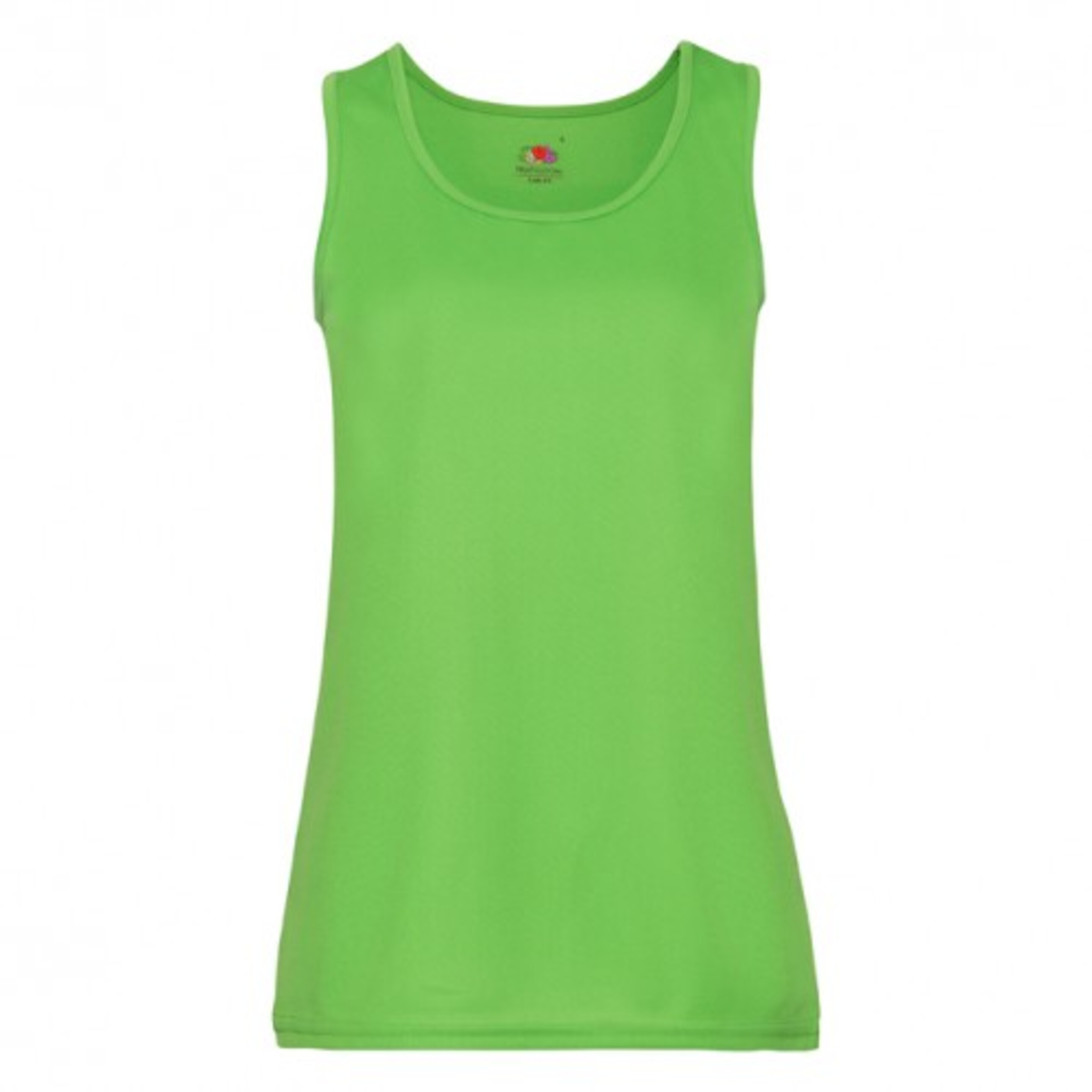 Camiseta De Tirantes Transpirable Fruit Of The Loom Performance - Verde Fluor  MKP
