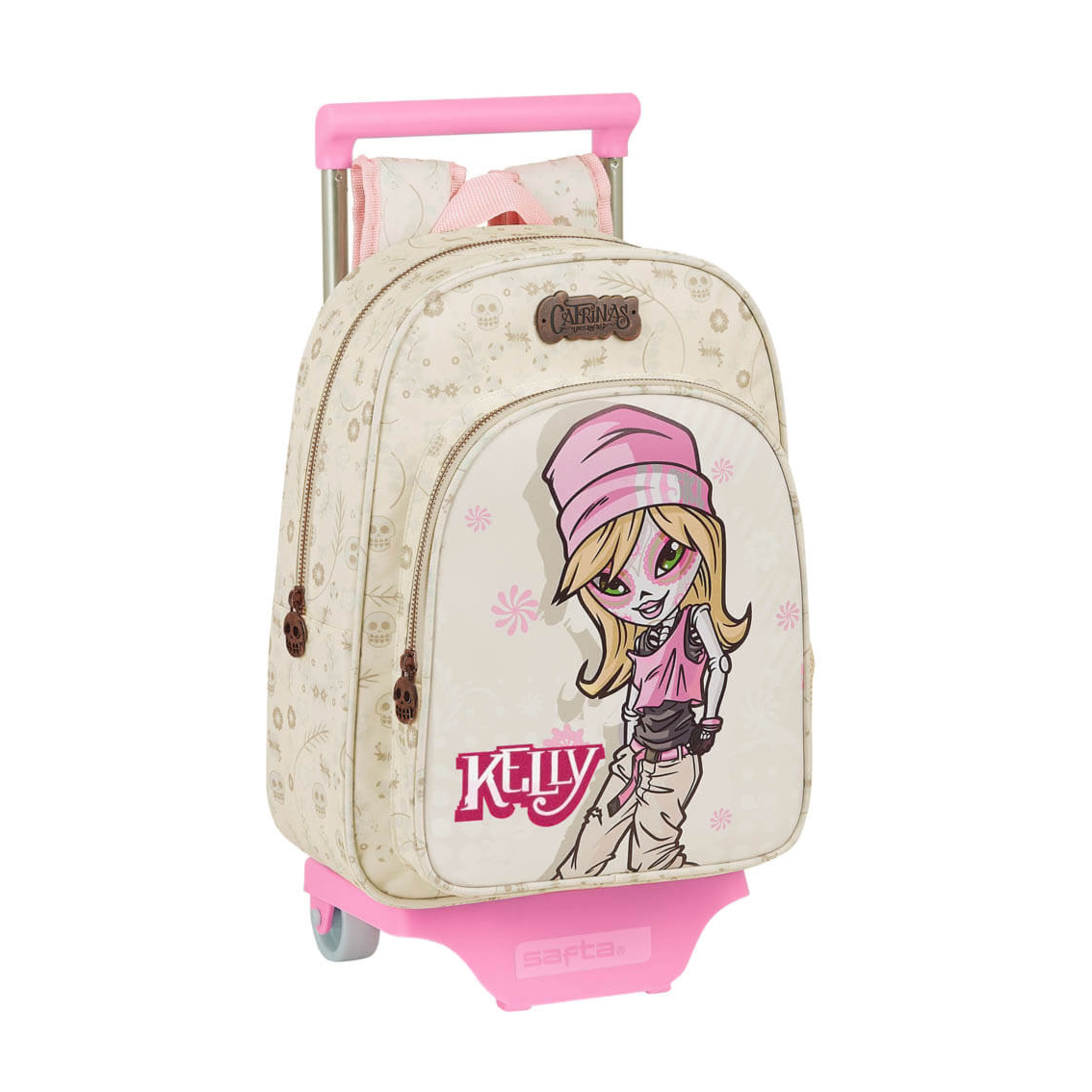 Mochila Catrinas Kelly Infantil Pequeña Con Carro