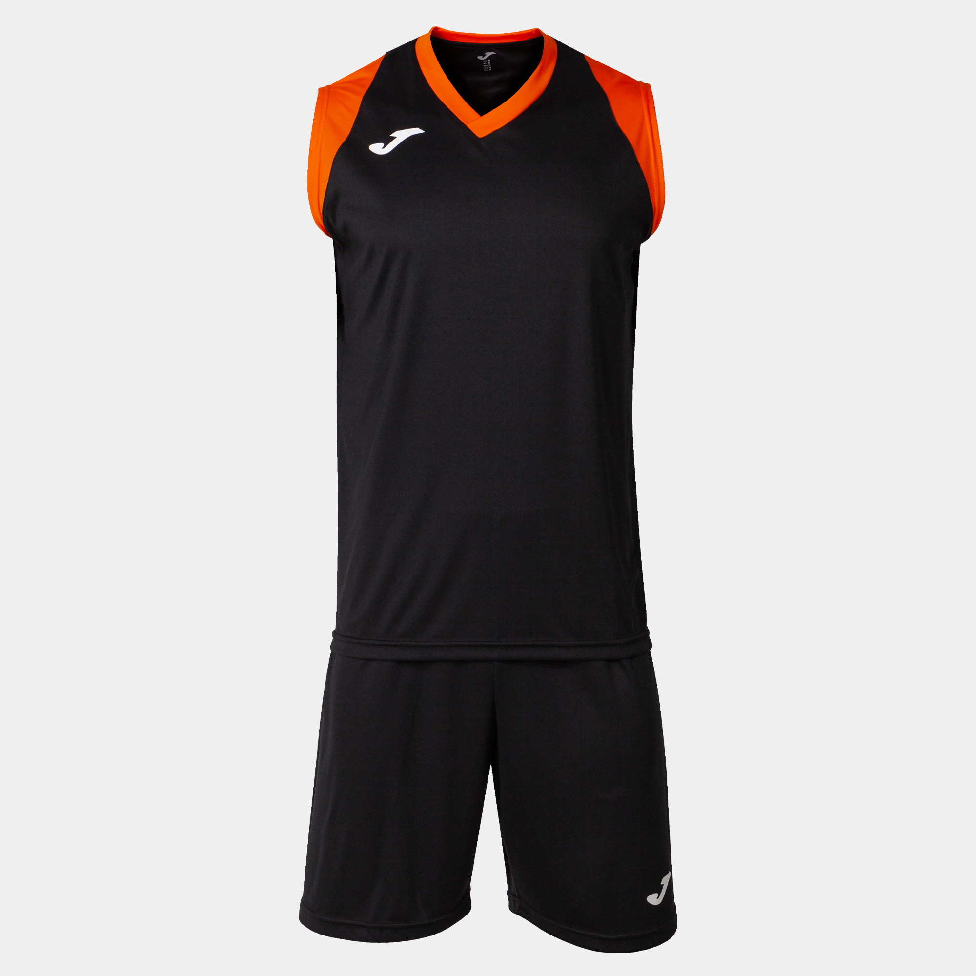 Set Camiseta Y Short Joma Final Ii - negro-naranja - 