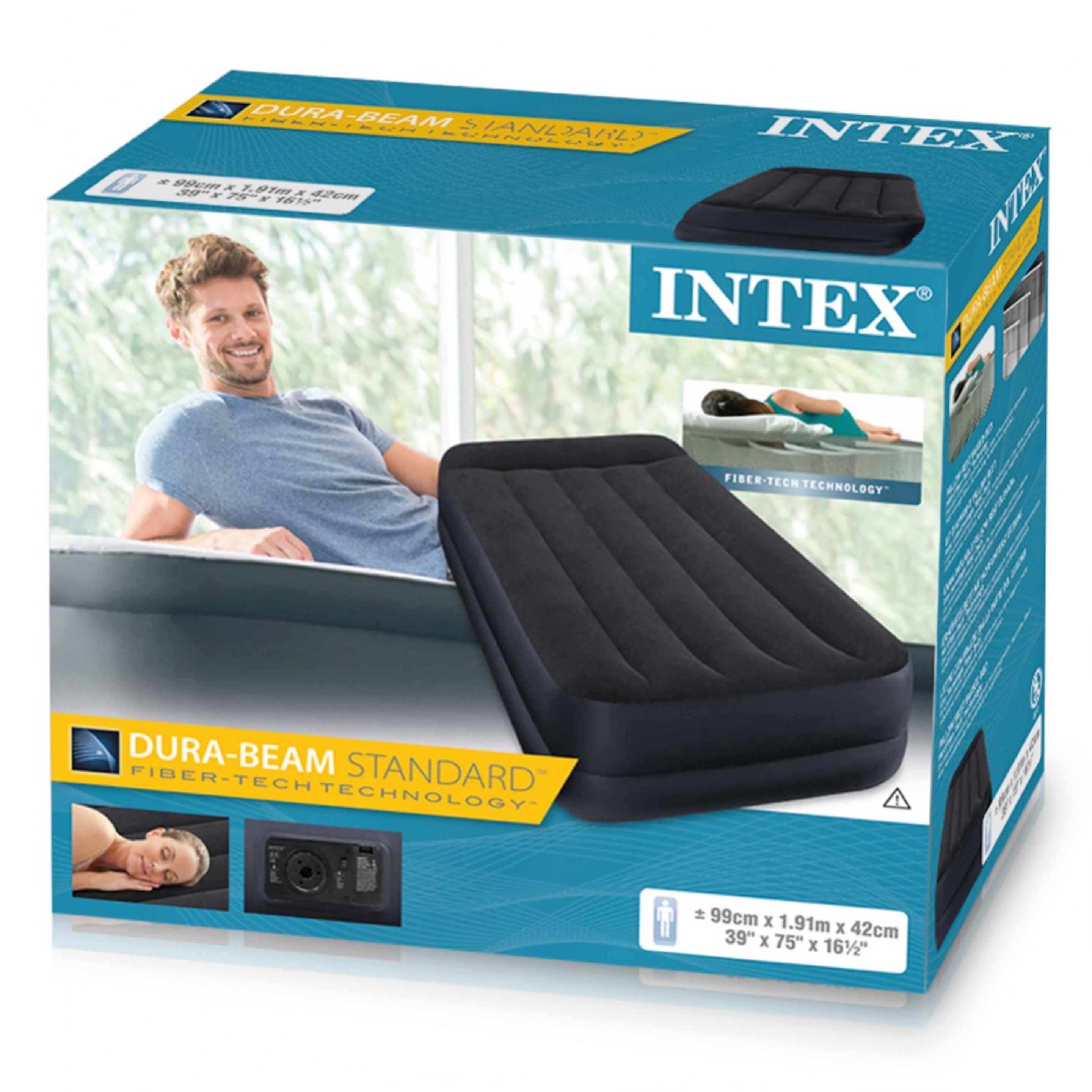 Colchón Hinchable Intex Dura Beam Standard Pillow Rest