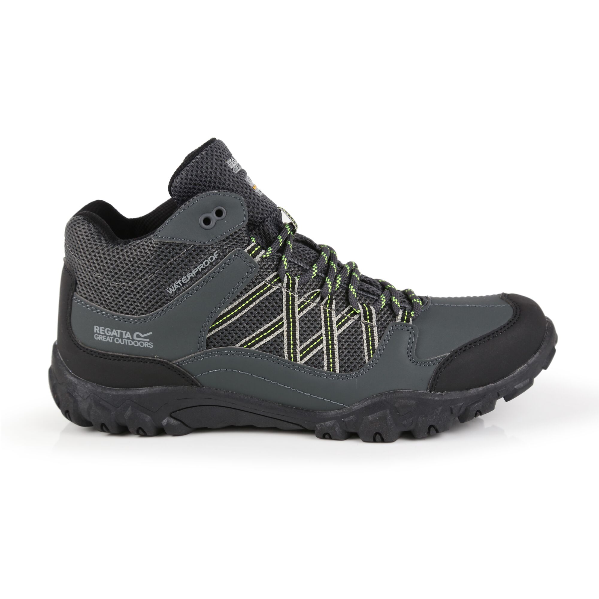 Zapatos De Senderismo Con Cordones Diseño Impermeable Regatta Edgepoint - gris-oscuro - 