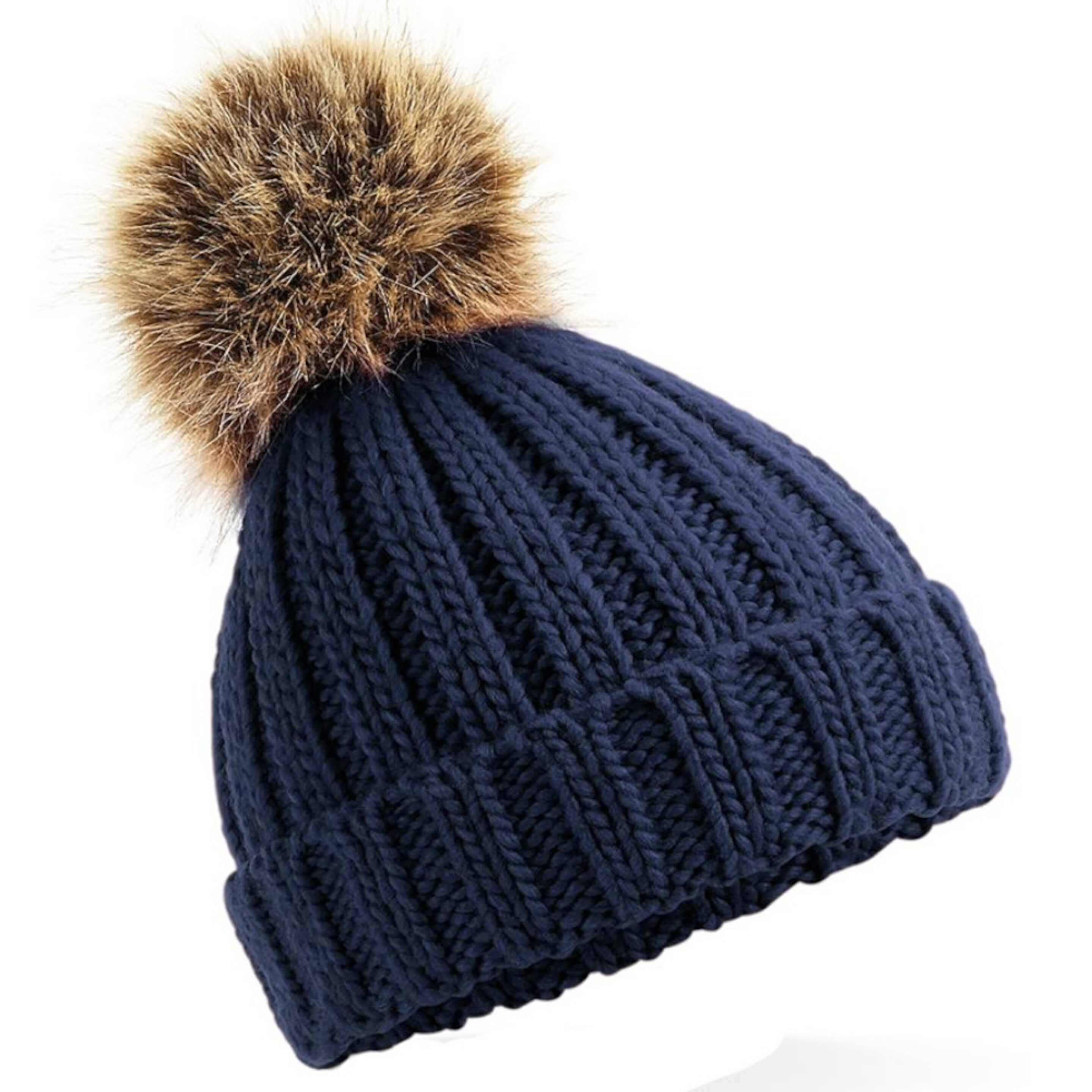 Gorro Intantil De Punto Beechfield Con Pompón