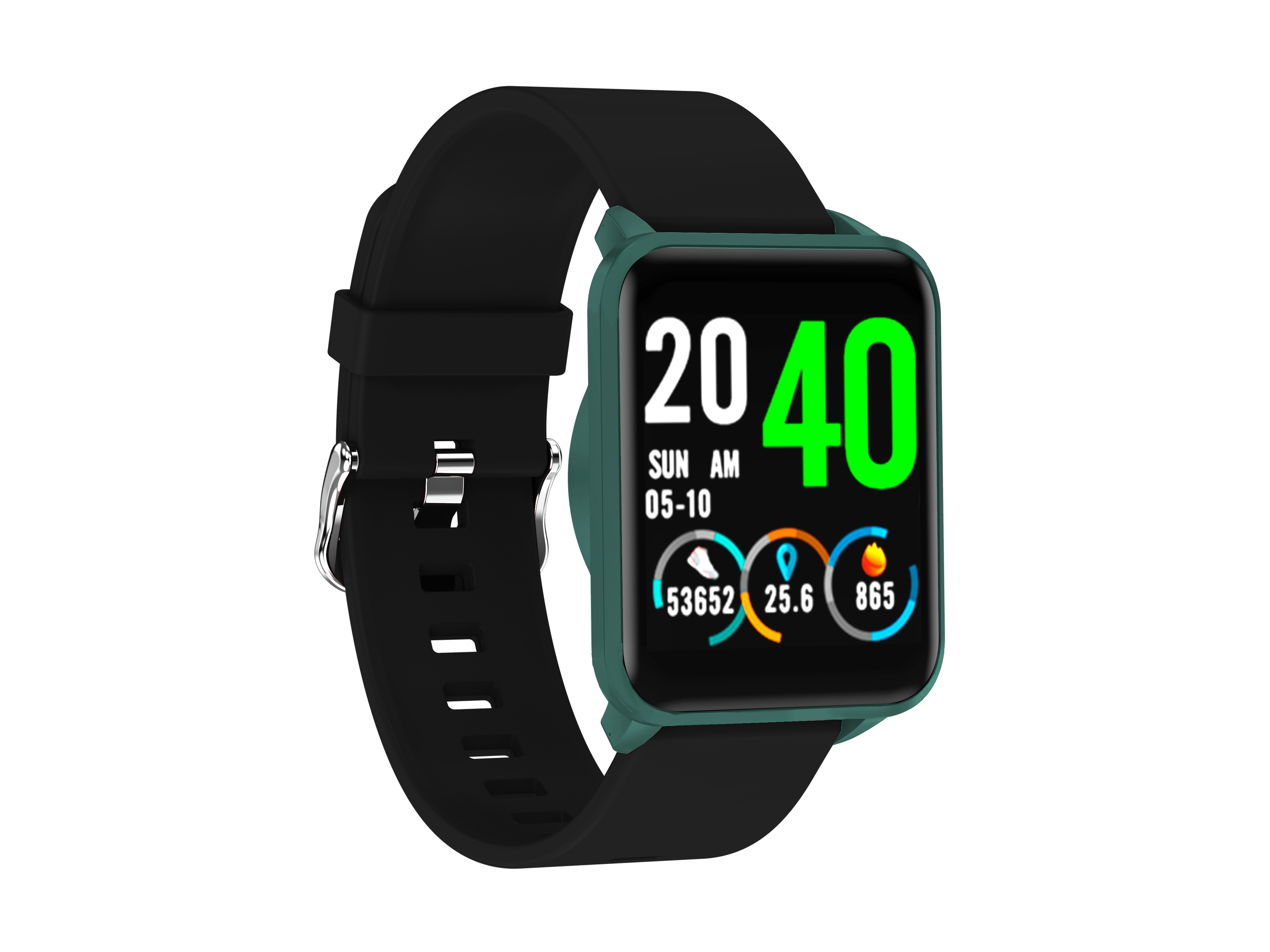 Leotec Smartwatch Funny Green And Black