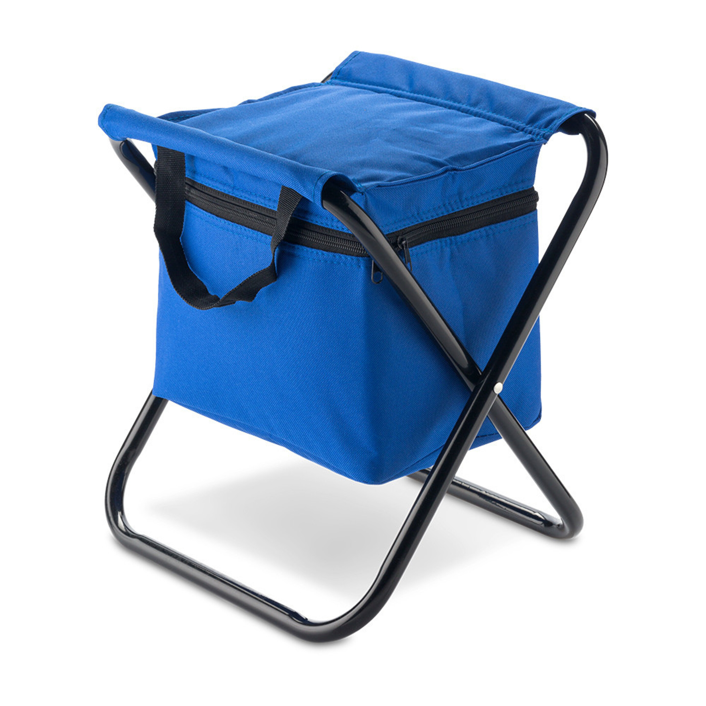 Cadeira Dobrável Com Cooler Vital Gym - azul - 