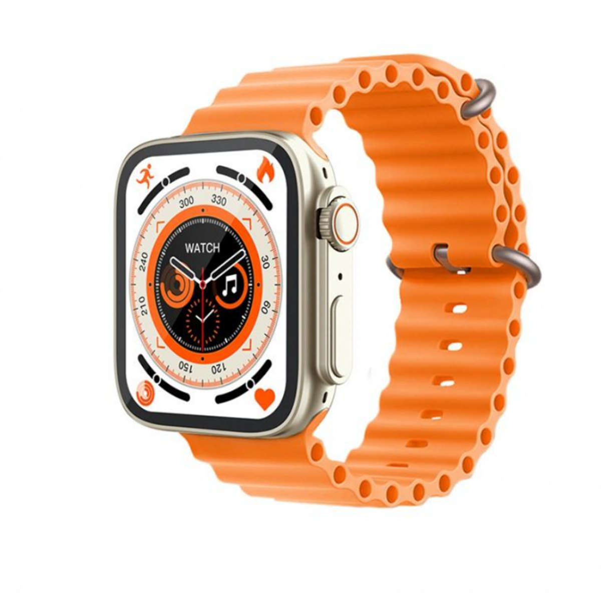 Reloj Inteligente Smartwatch Smartek Sw-kd99 Ultra 49mm Bluetooth, Llamadas, Carga Inalámbrica - naranja - 