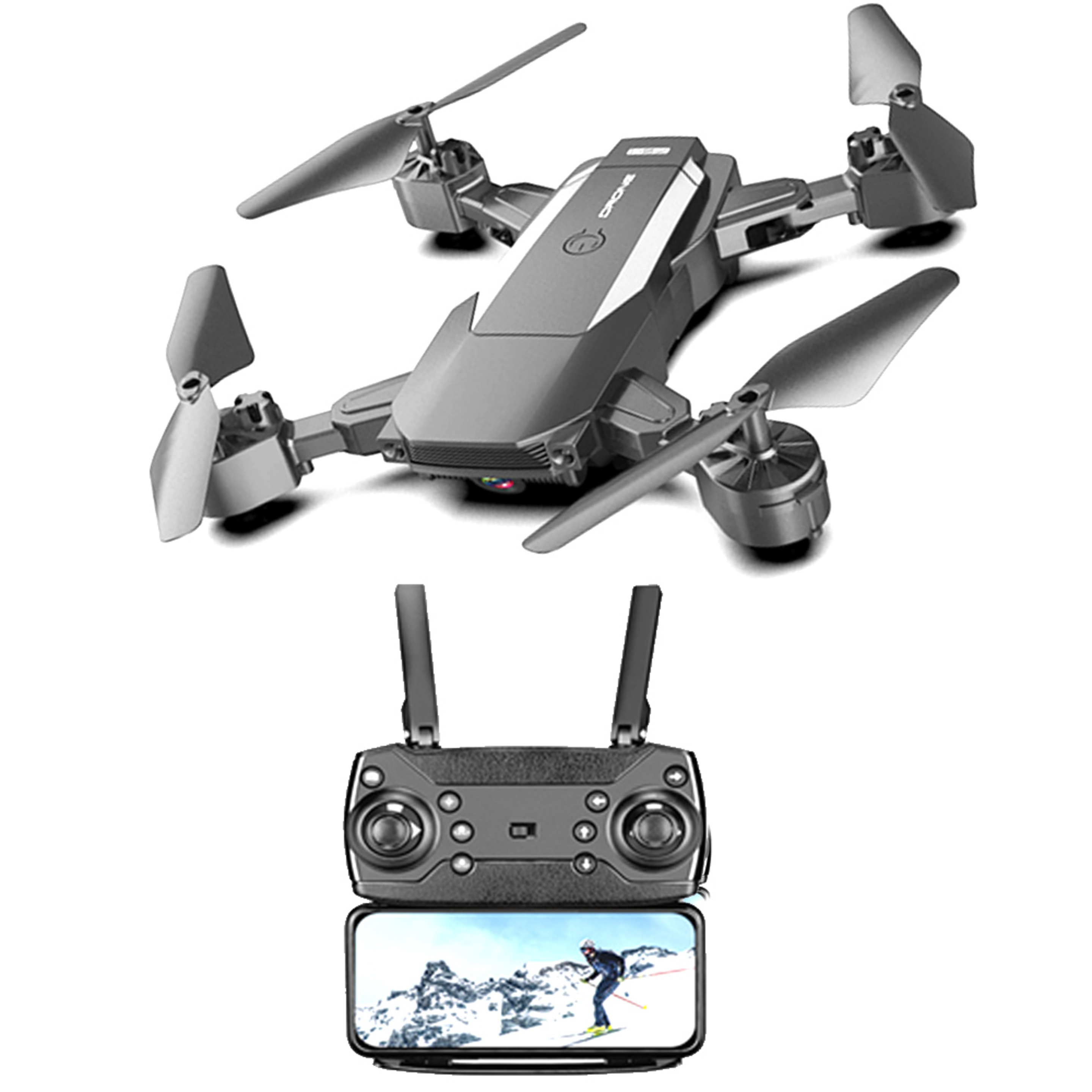 Dron Con Camara Hd Funcion Retorno Klack - Negro - F84w  MKP