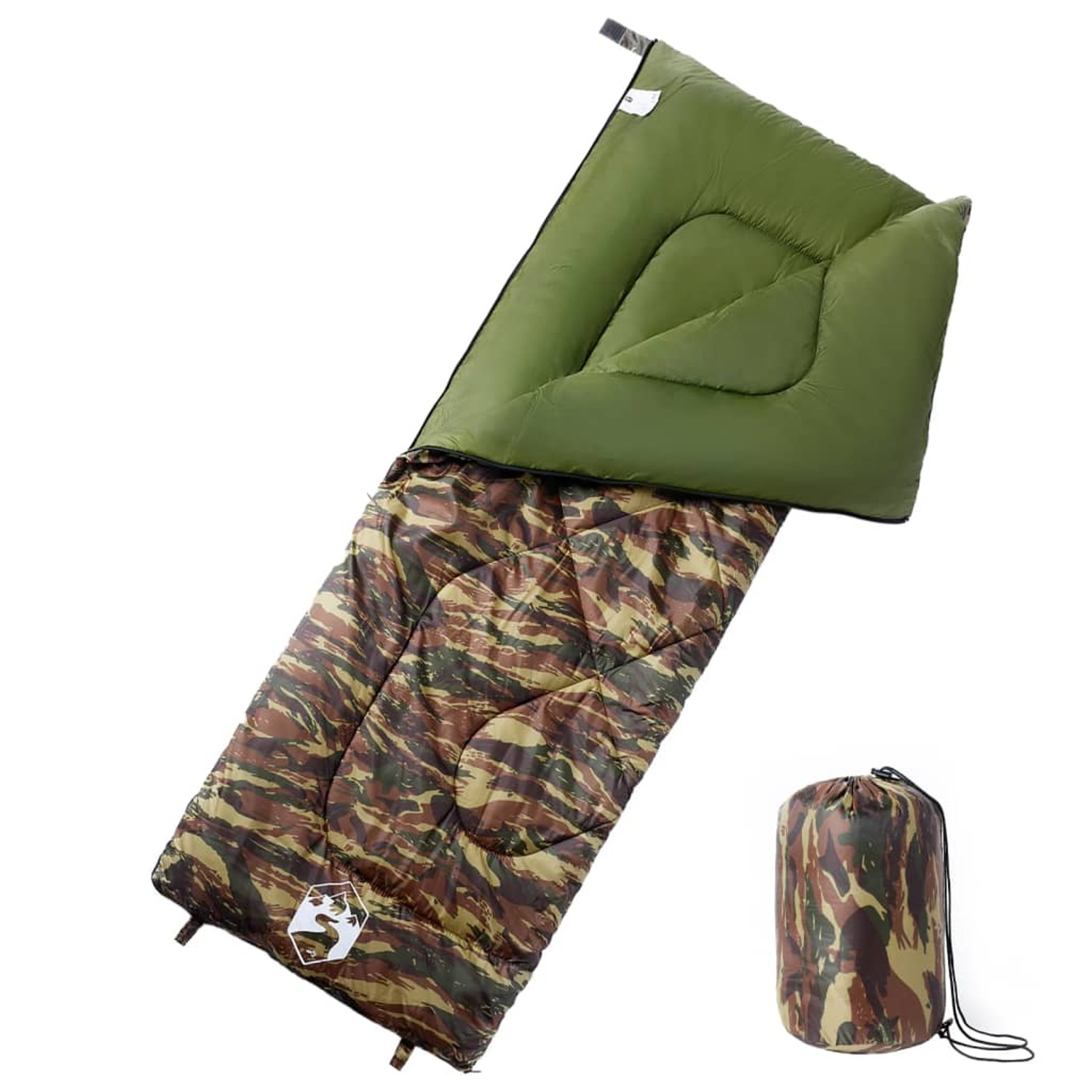 Saco De Dormir De Camping Vidaxl Para Adultos 190 X 72 Cm - camuflaje - 
