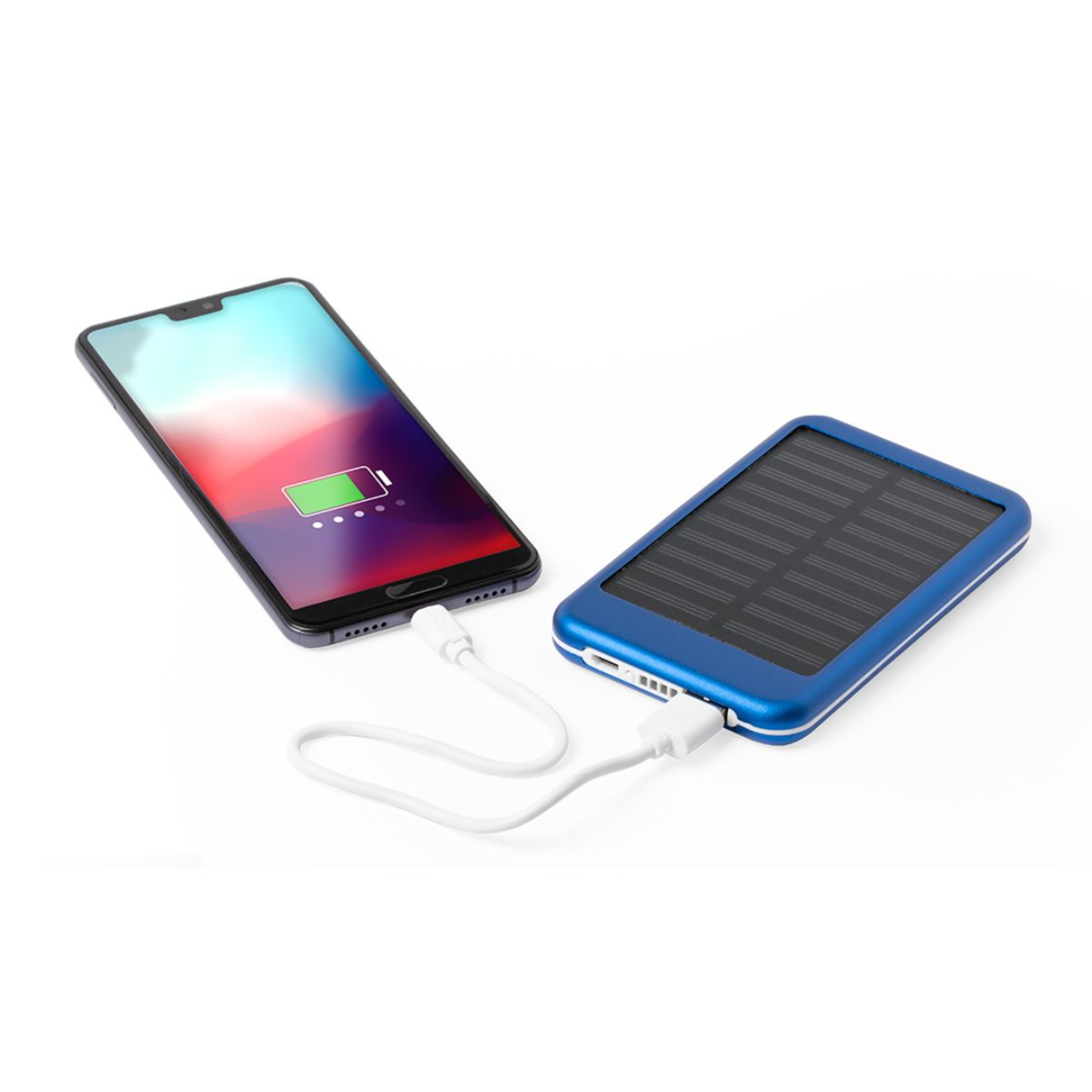 Banco De Energia Solar 4.000 Mah Azul