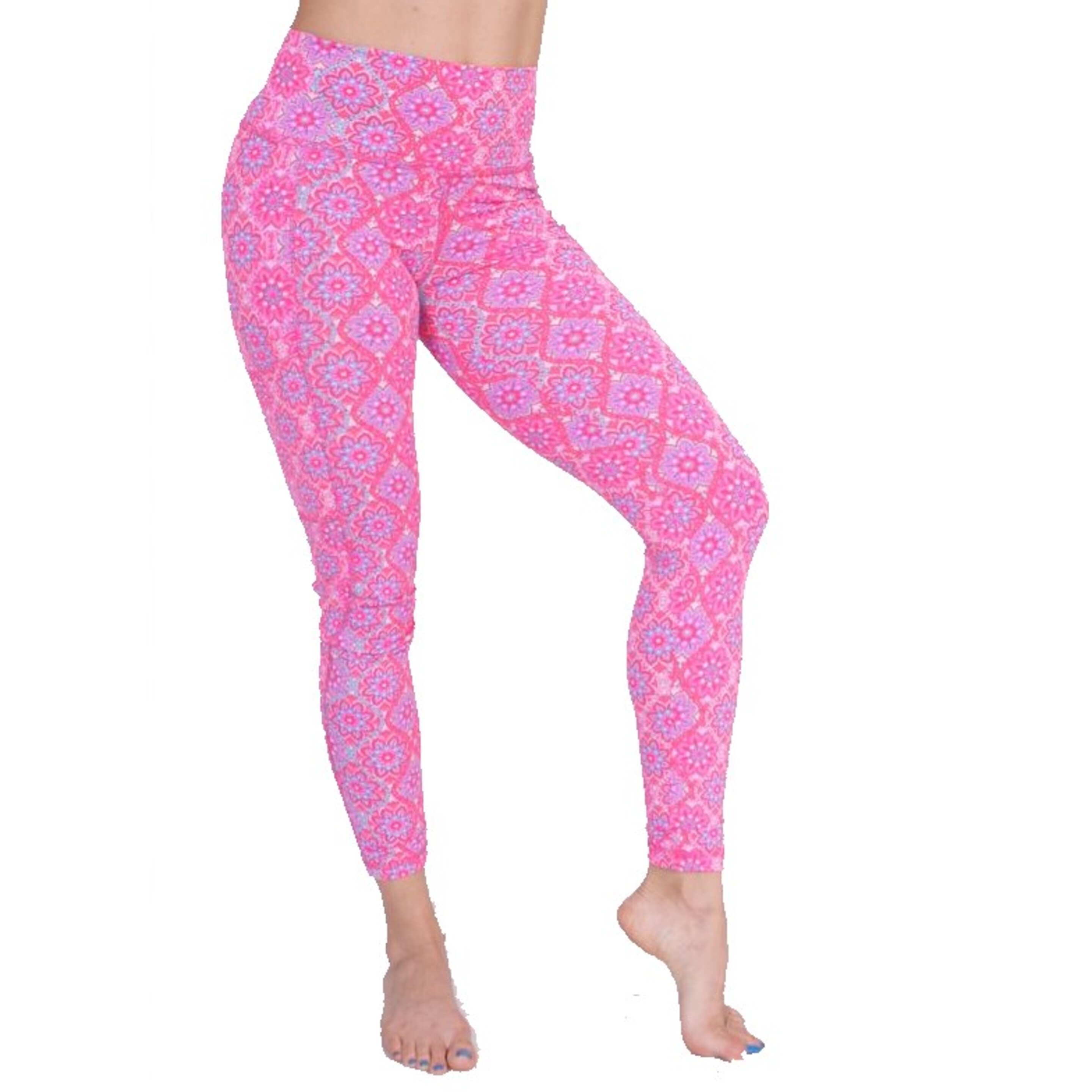 Legging Deportivos Mujer Mandala Rosa