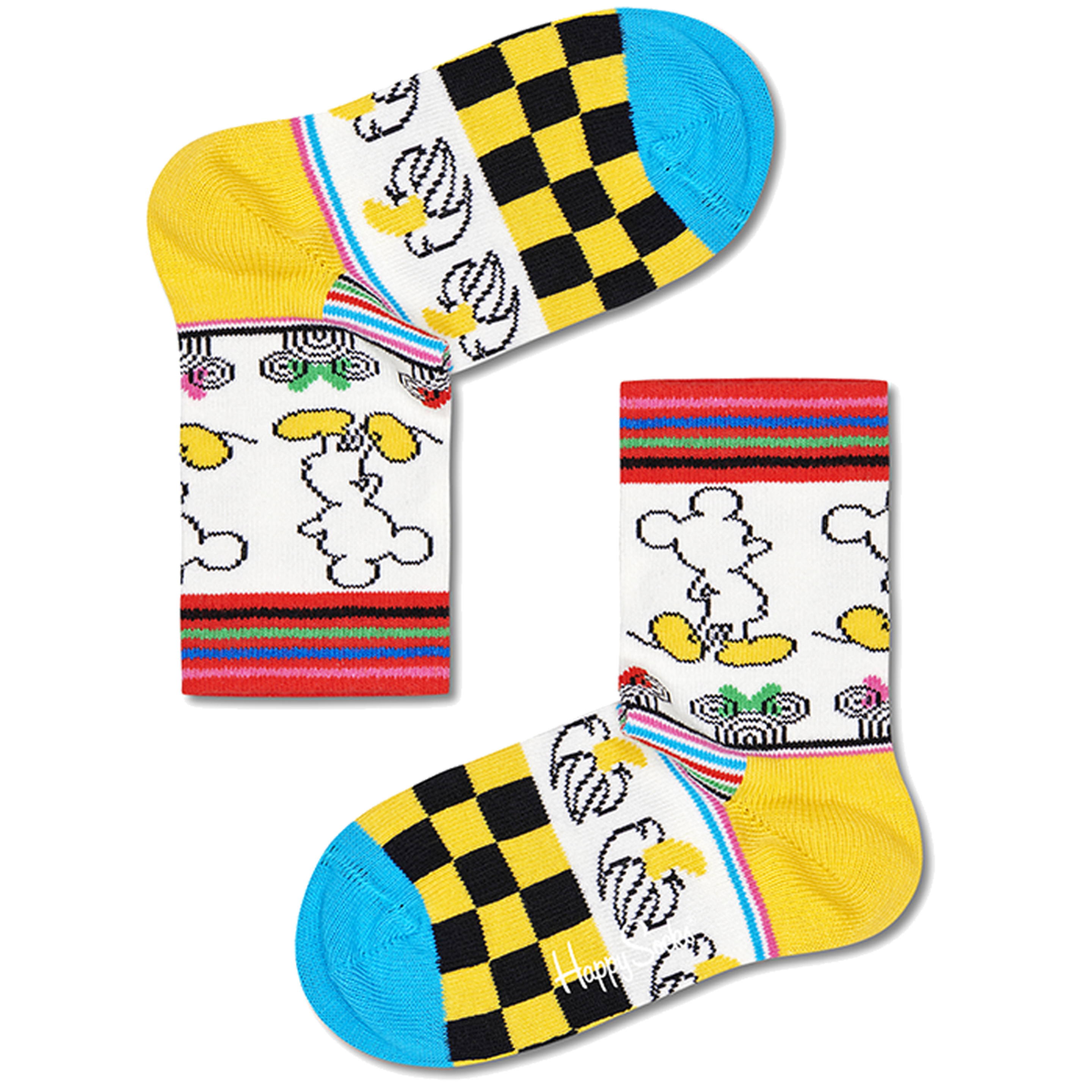 Meias Happy Socks Mickey Mousse - multicolor - 