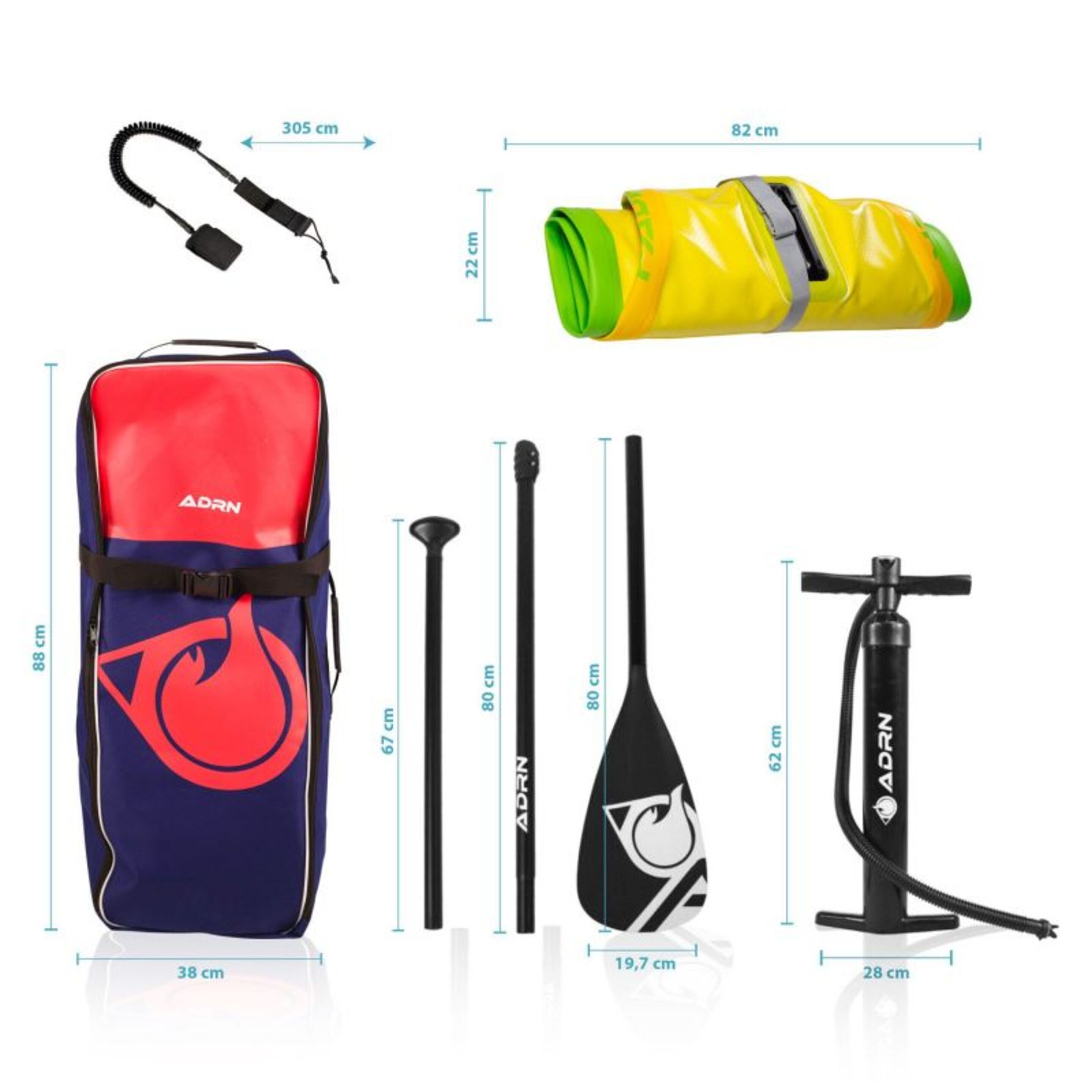 Paddle Inflable Fader 8' 30'' 4'' (244x76x10cm) Con Inflador,remo,leash Y Mochila De Transporte