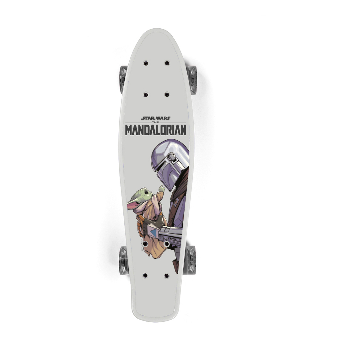 Skateboard Mini Cruiser 22 Pulgadas Mandalorian & Grogu - blanco - 