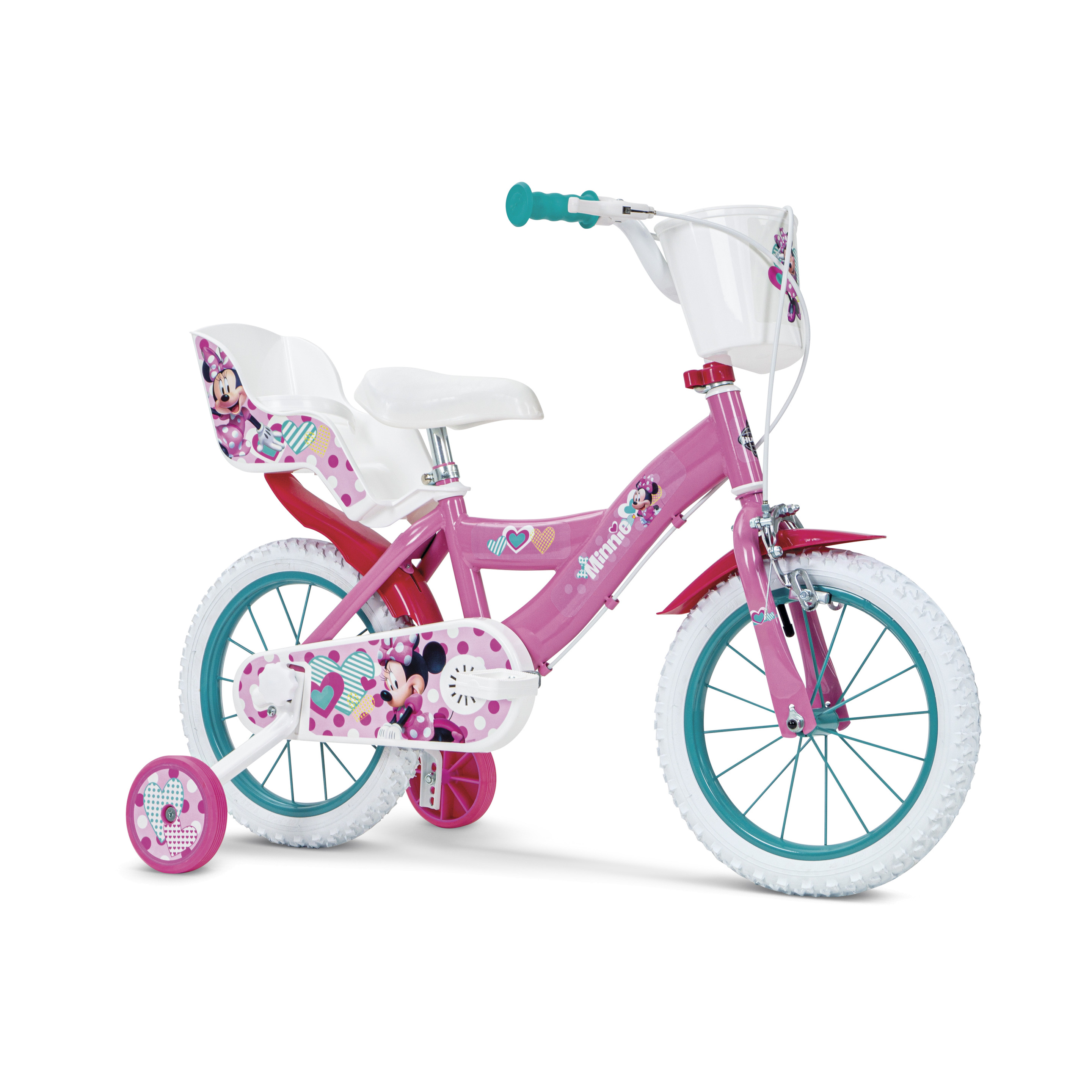 Bicicleta Huffy 14" Minnie - rosa - 