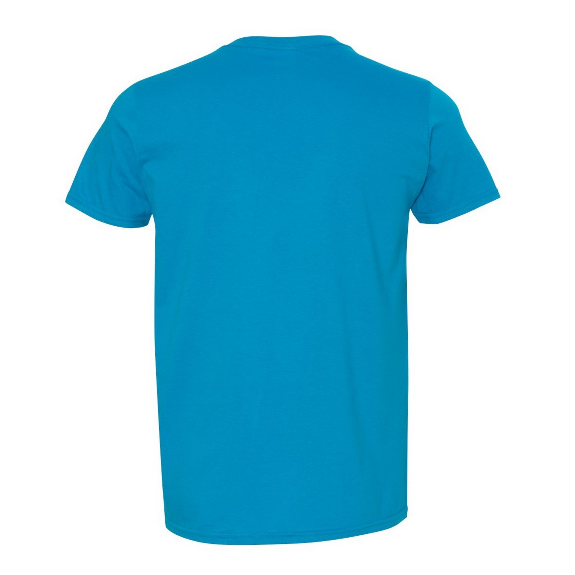 Camiseta De Manga Corta Suave Básica 100% Algodón Gordo Gildan - azul-zafiro - 