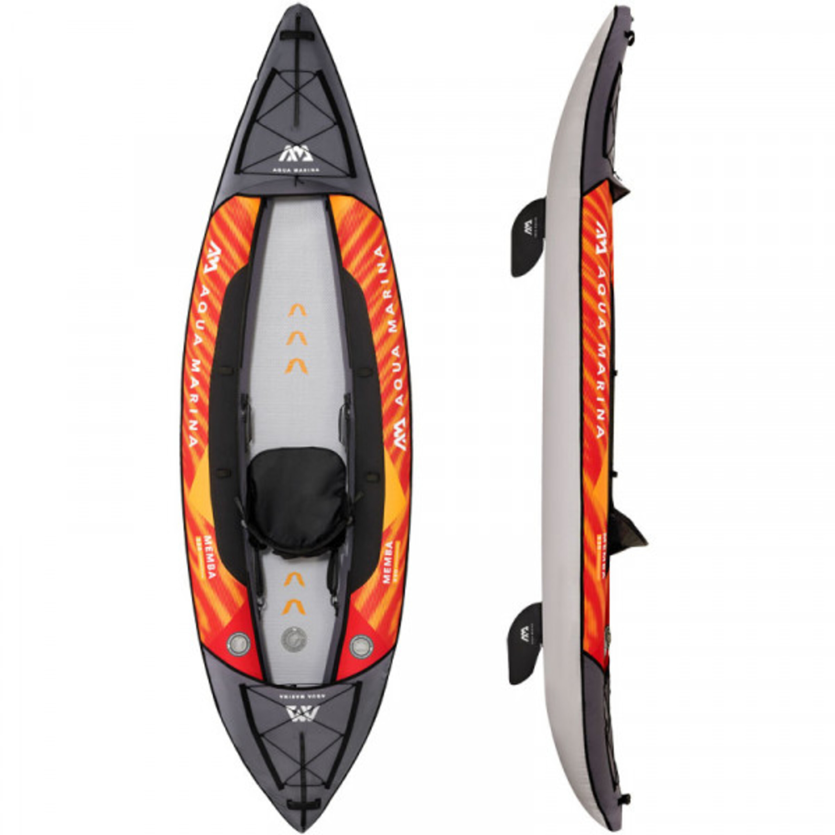 Kayak Hinchable Memba-330 1p - gris-oscuro-naranja - 