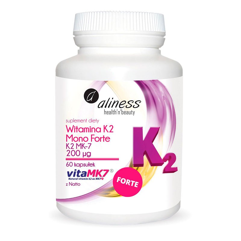 Vitamina K2 Forte (Mk-7) - 60 Cápsulas - Aliness - Sin Sabor
