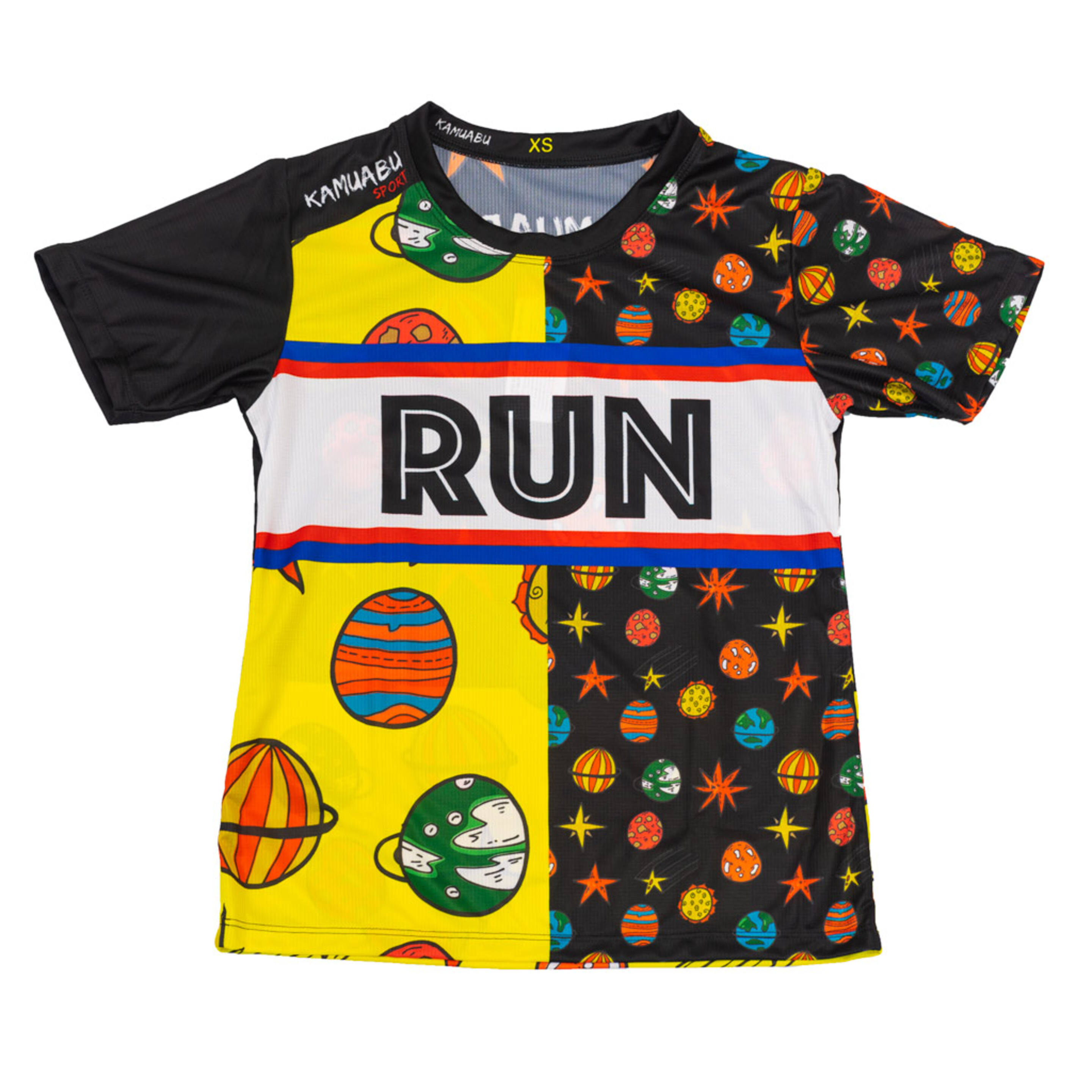 Camiseta Running Divertida Kamuabu Planetas  110grs