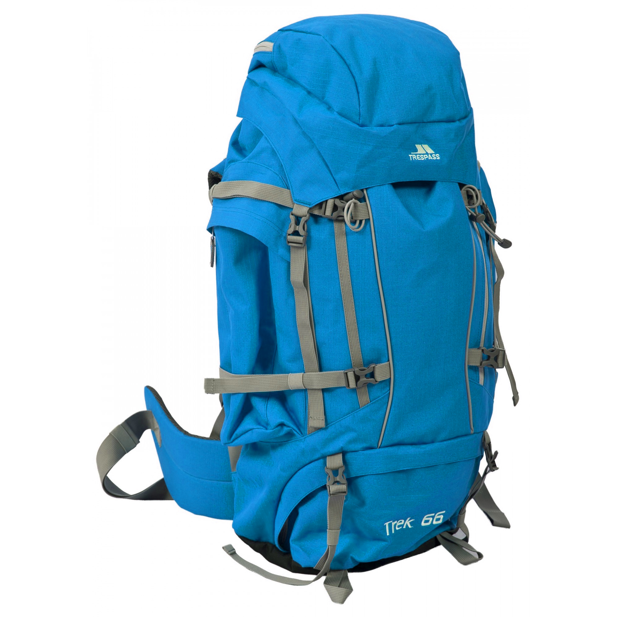 Mochila De Acampada / Hiking Modelo Trek 66 (66 Litros) Acampada / Camping Trespass - azul - 