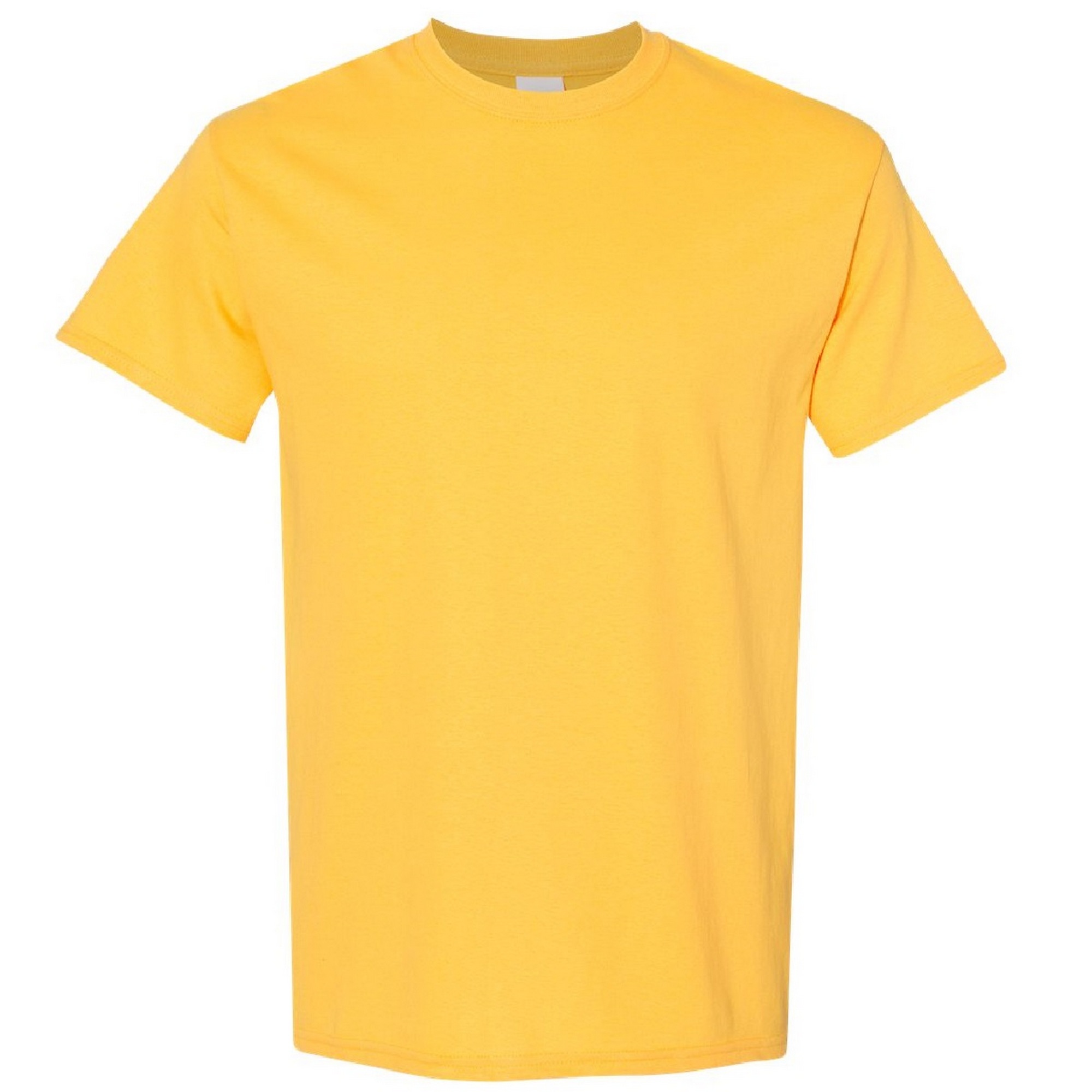 Camiseta Básica De Manga Corta Modelo Heavy Cotton 100% Algodón Gordo Gildan - amarillo - 