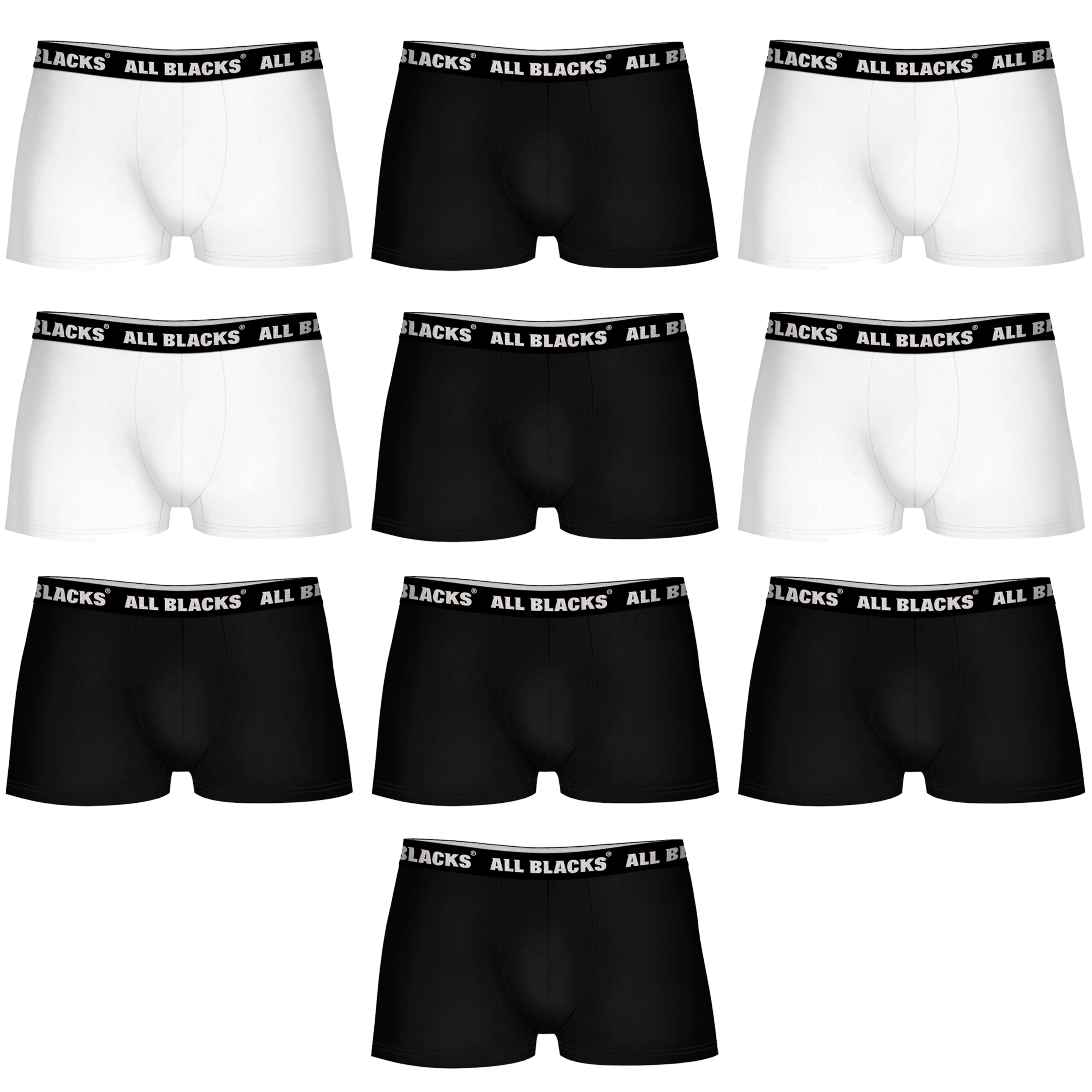 Calzoncillos Boxer All Blacks (Pack 10)