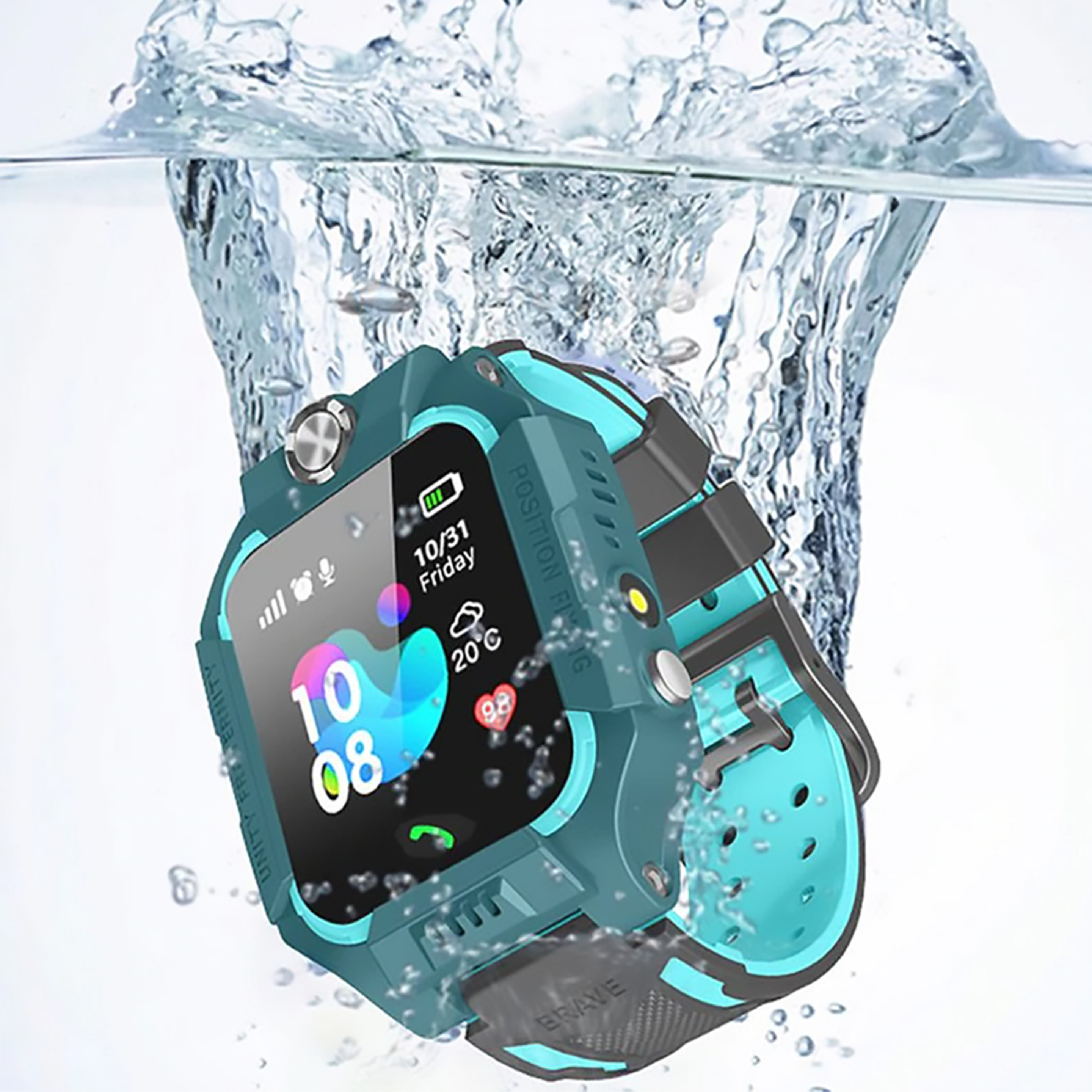 Kids Gps Smart Watch Azul