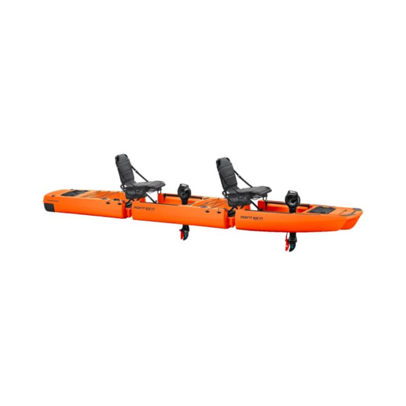 Kayak Modular Kingfisher Tandem Point 65 Para Pesca Con Pedaleras - naranja - 