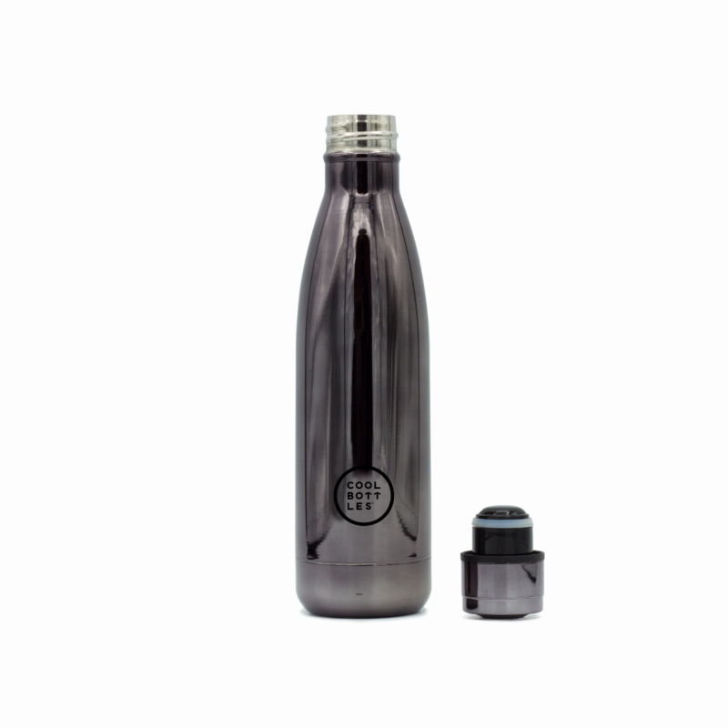 Botella Térmica Acero Inoxidable Cool Bottles - Chrome Graphite MKP