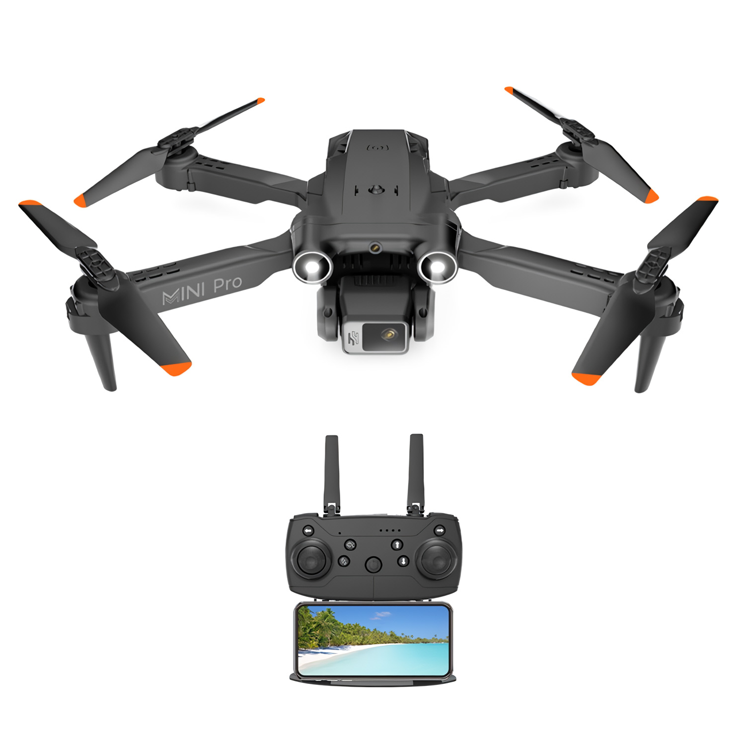 Dron Cuadricoptero Klack E63 Mini Pro Con Camara Dual 4k Foto Y Video