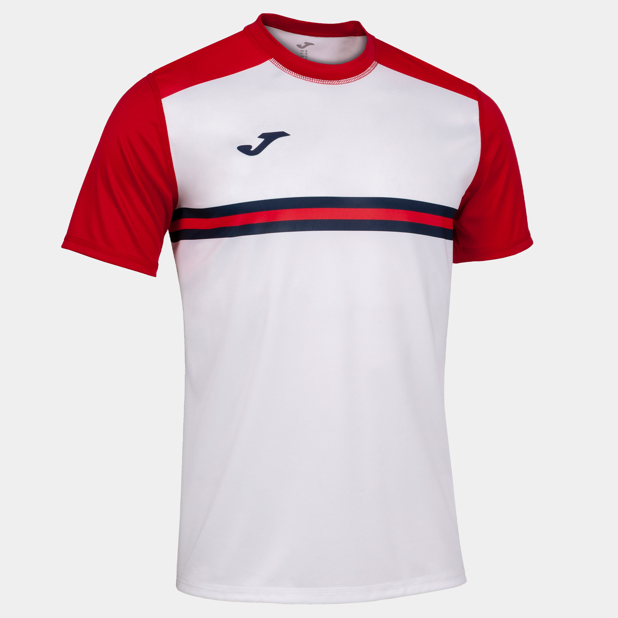 Camiseta Manga Corta Joma Hispa Iv Blanco Rojo - blanco-rojo - 