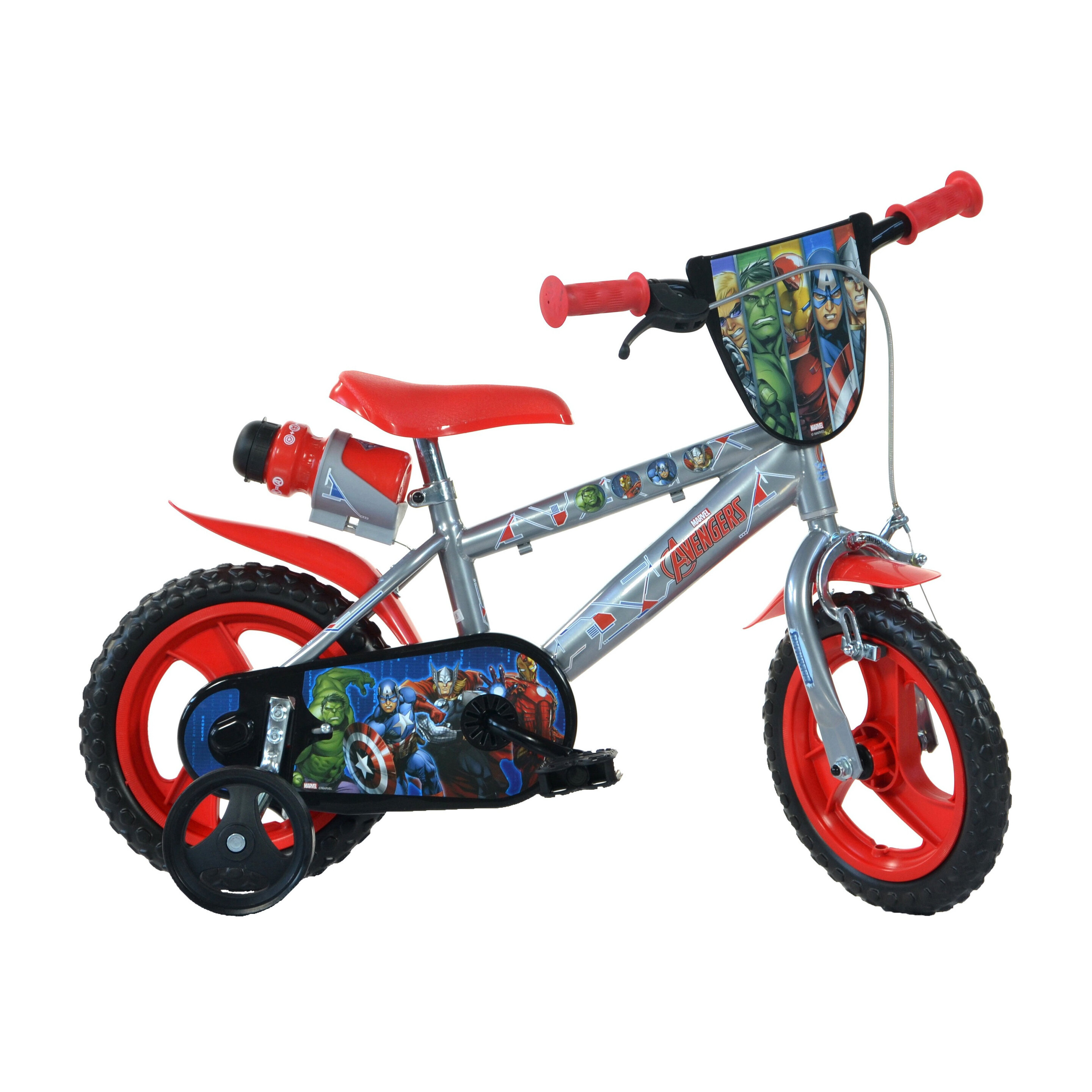 Bicicleta Criança Marvel Avengers 12 Polegadas 3-5 Anos