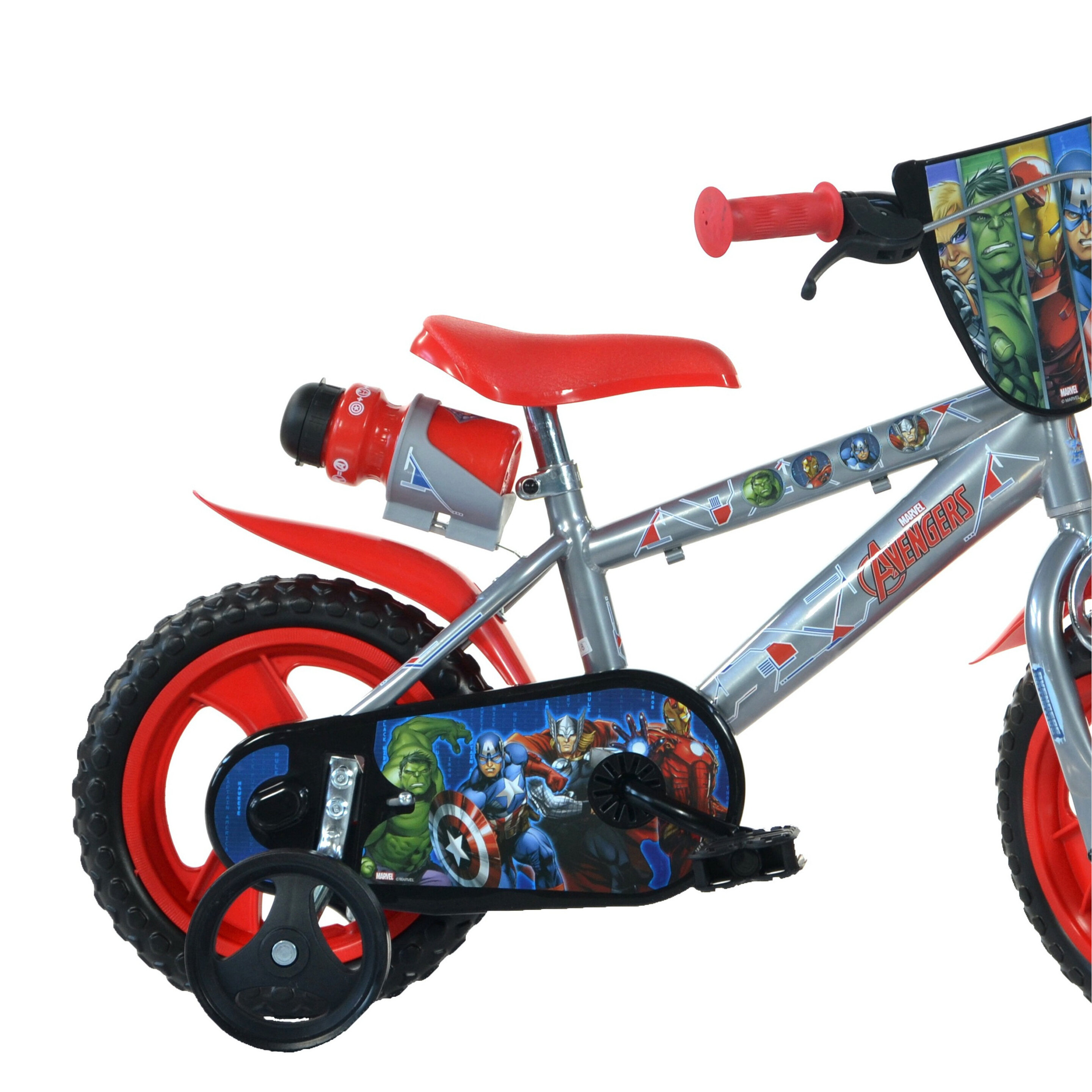 Bicicleta Criança Marvel Avengers 12 Polegadas 3-5 Anos