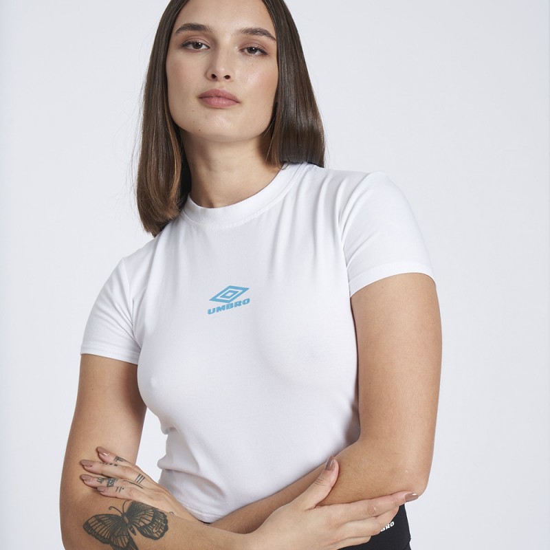T-shirt Umbro Fitted Crop Tee - blanco - 
