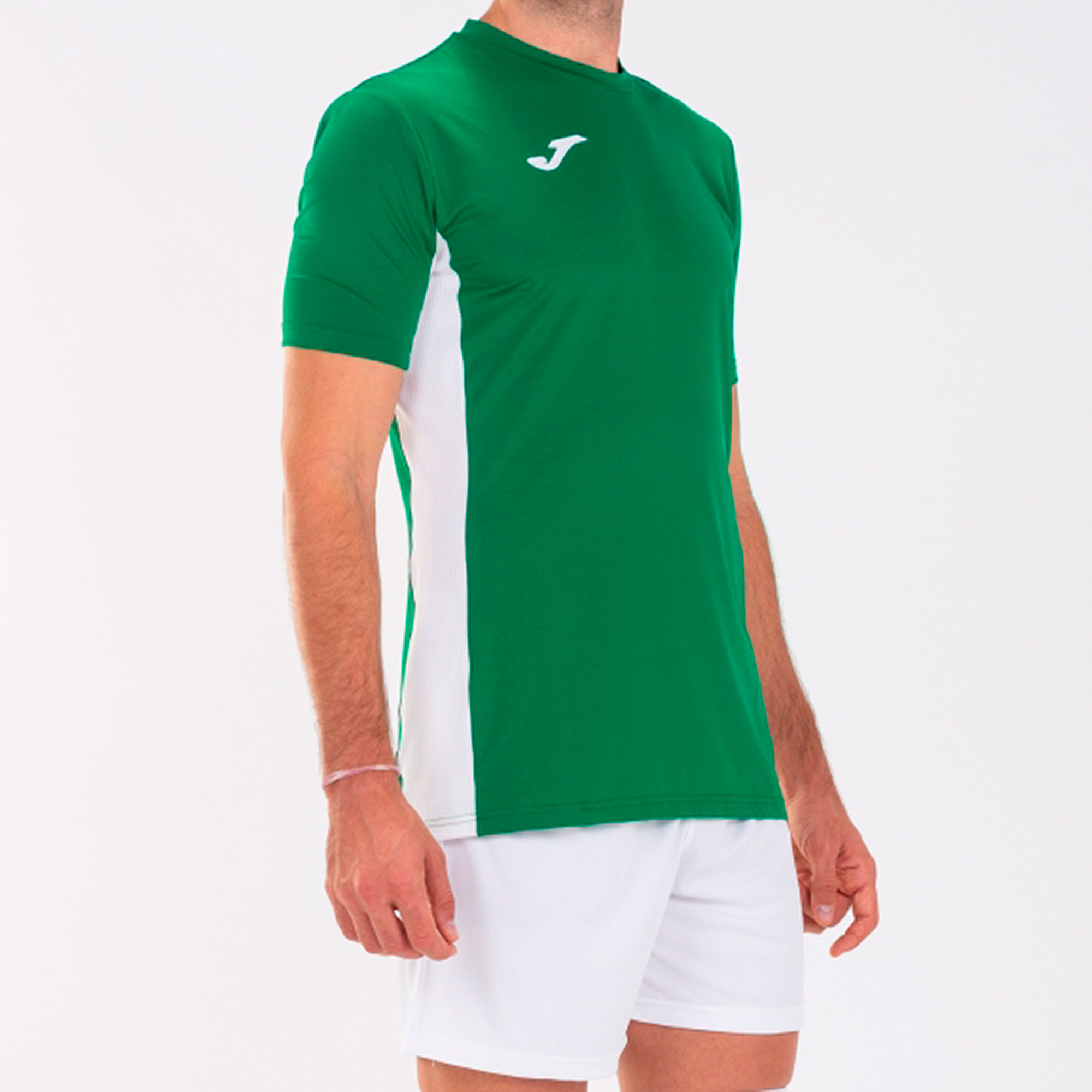 T-shirt Manga Curta Joma Superliga Verde Branco